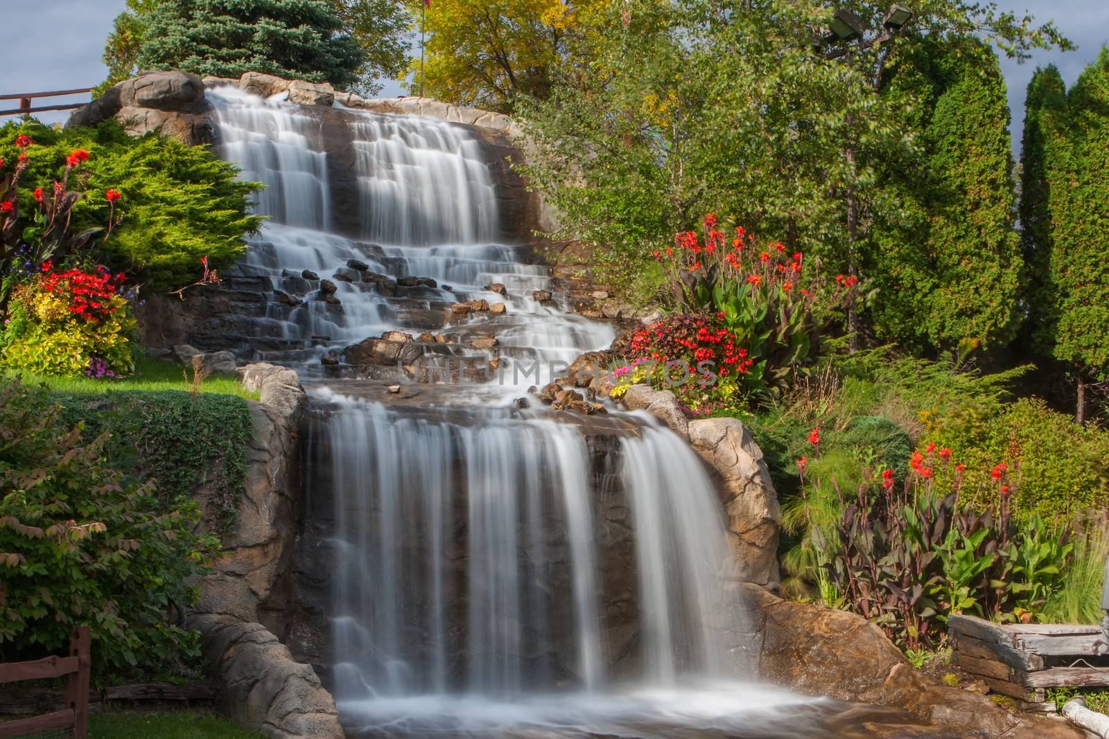 A small Waterfall at the rivers bank.