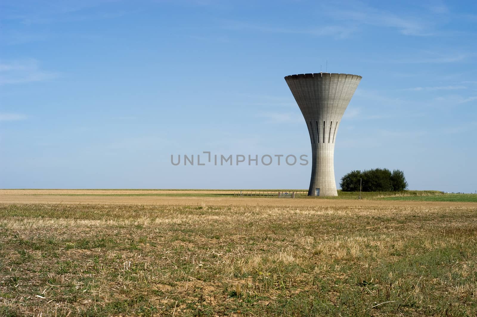 Water tower in the French countryside