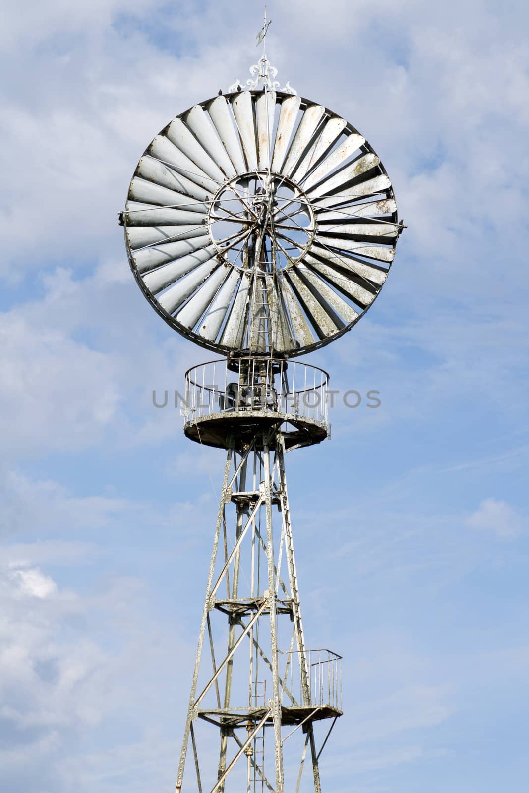 Old wind turbine in France