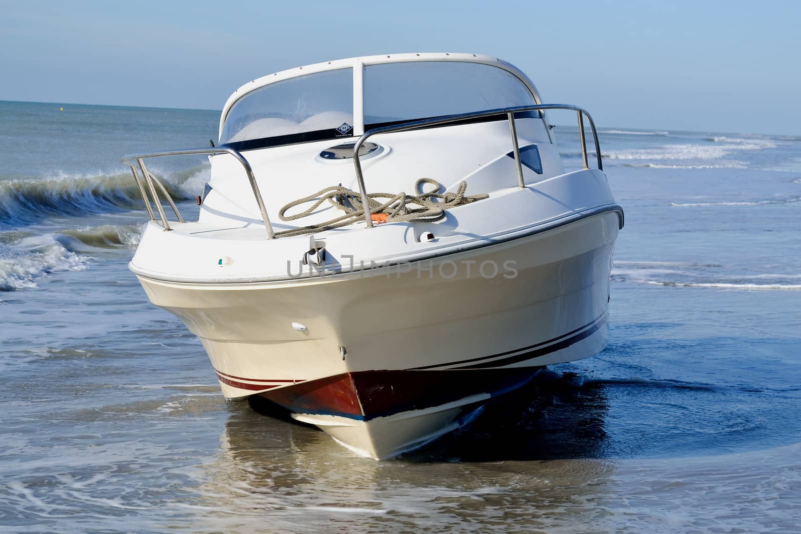Boat failed on a beach