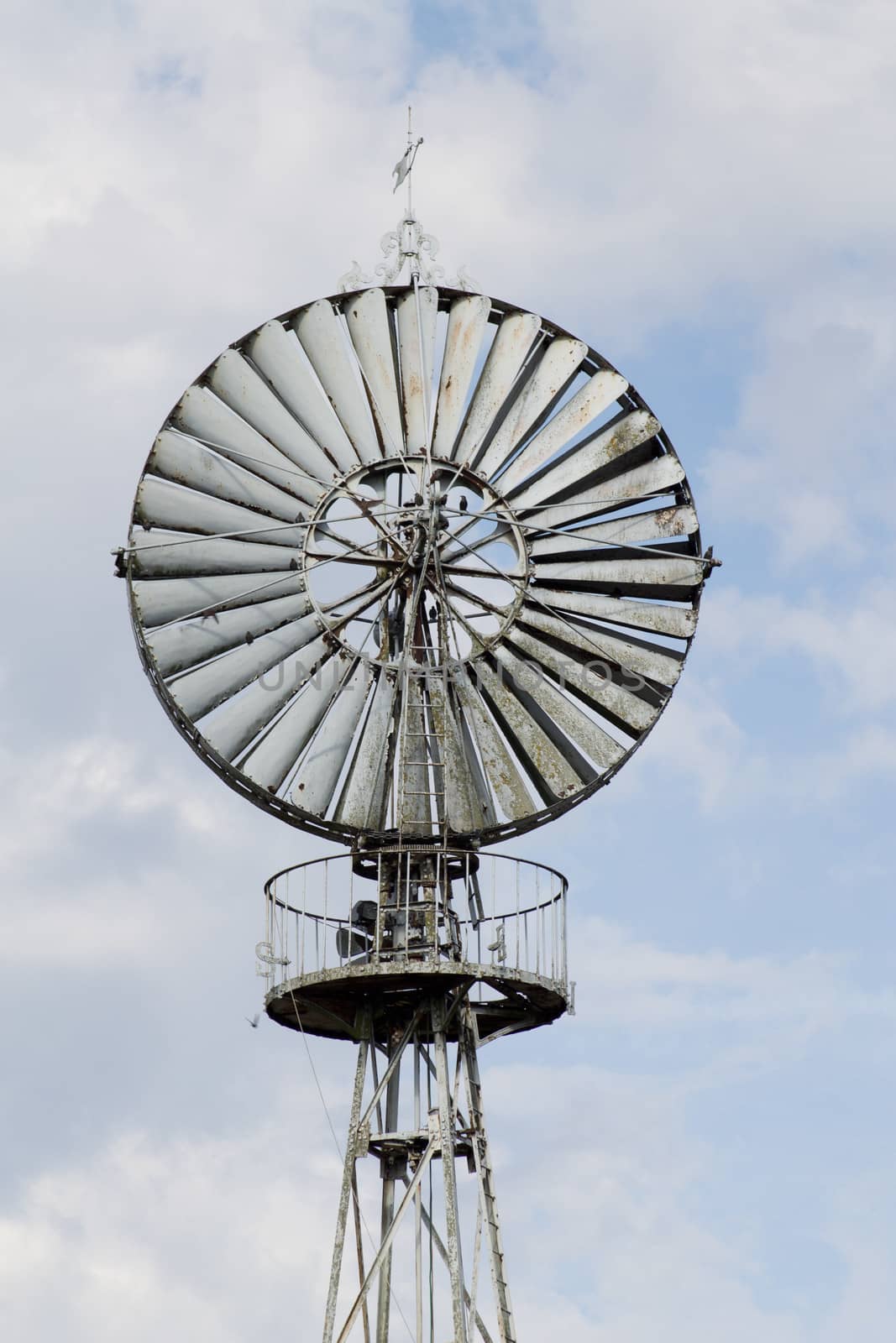 Old wind turbine. in France