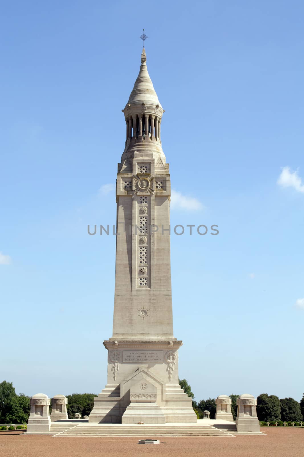 War 14-18. National necropolis of Notre-Dame-de-Lorette to Ablain Saint-Nazaire. France