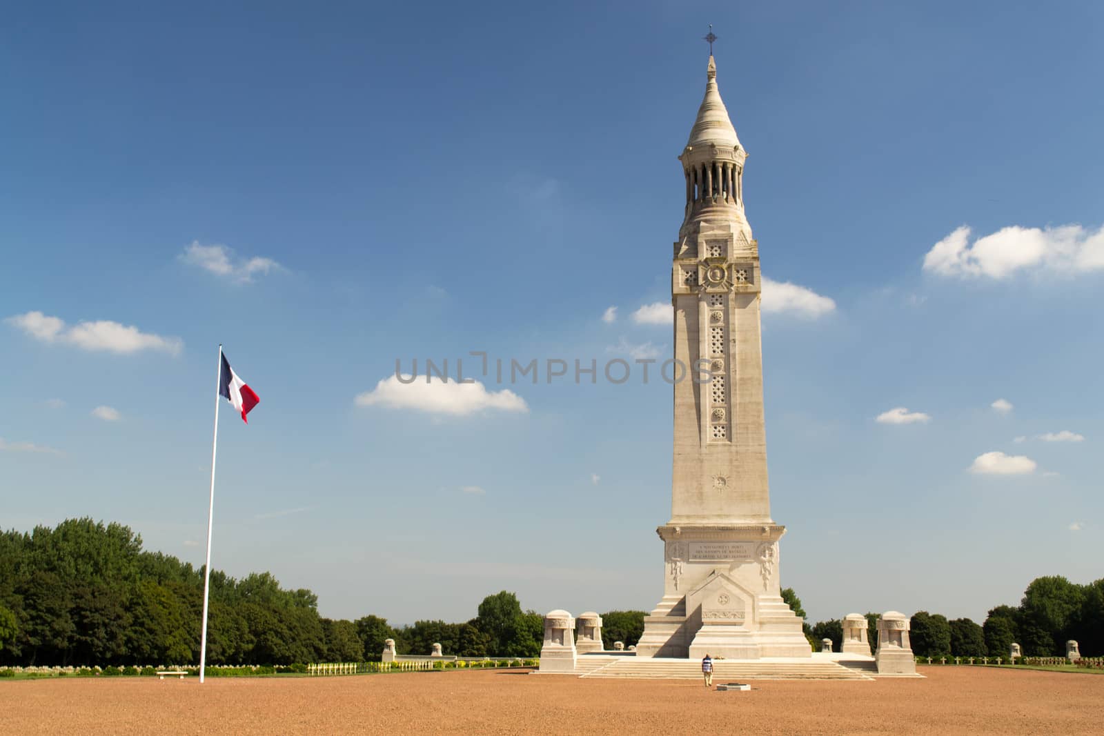 War 14-18. National necropolis of Notre-Dame-de-Lorette to Ablain Saint.-Nazaire. France