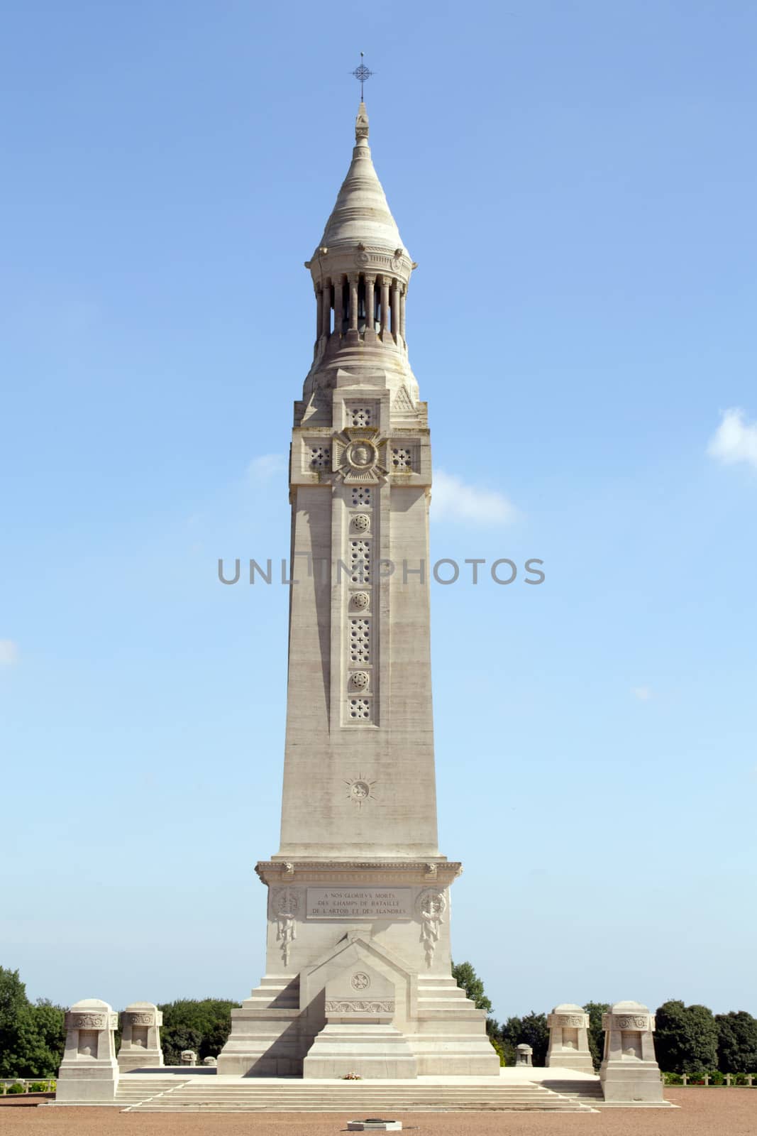 War 14-18. National necropolis of Notre-Dame-de-Lorette to Ablain Saint.-Nazaire. France