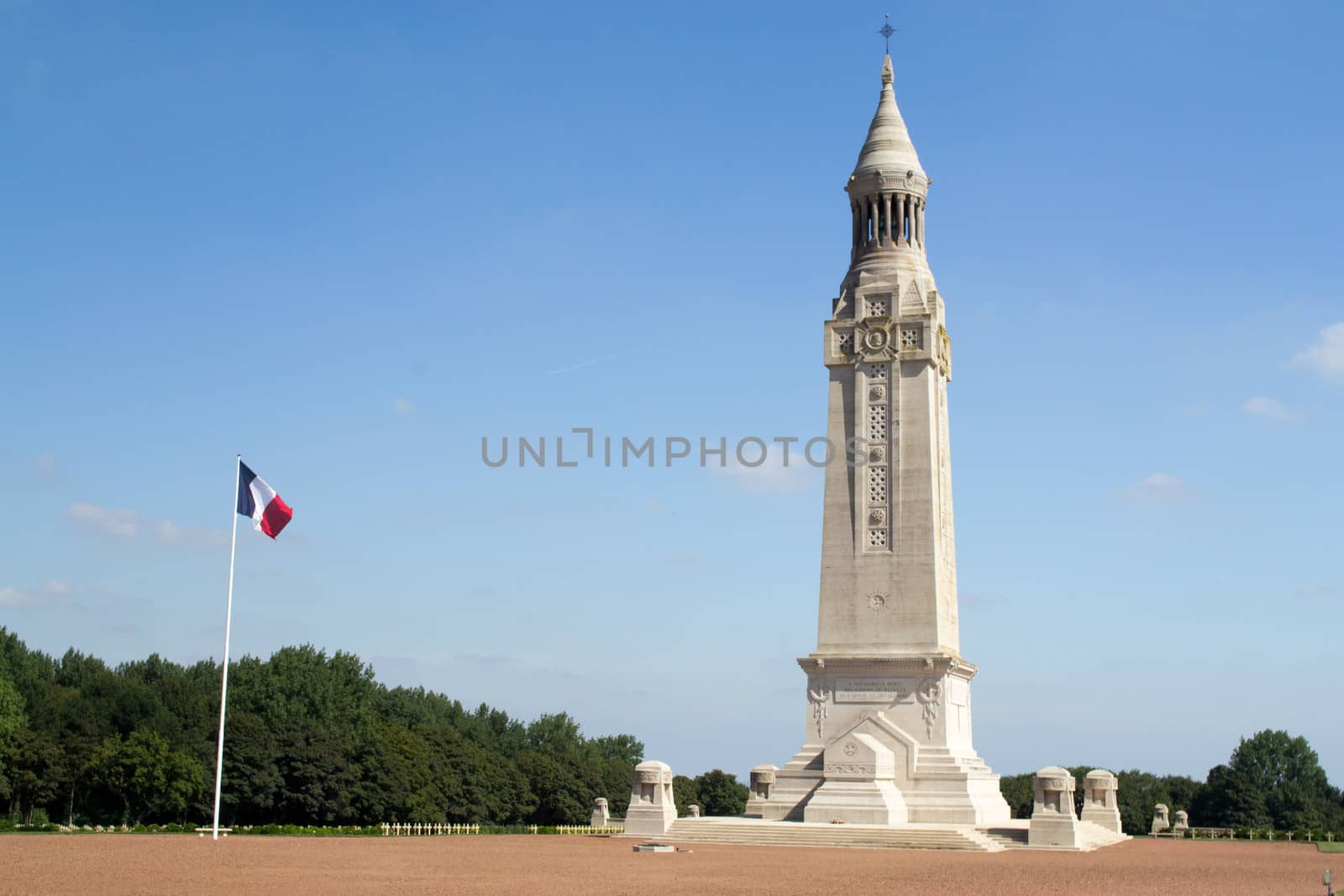 War 14-18. National necropolis of Notre-Dame-de-Lorette to Ablain Saint.-Nazaire. France