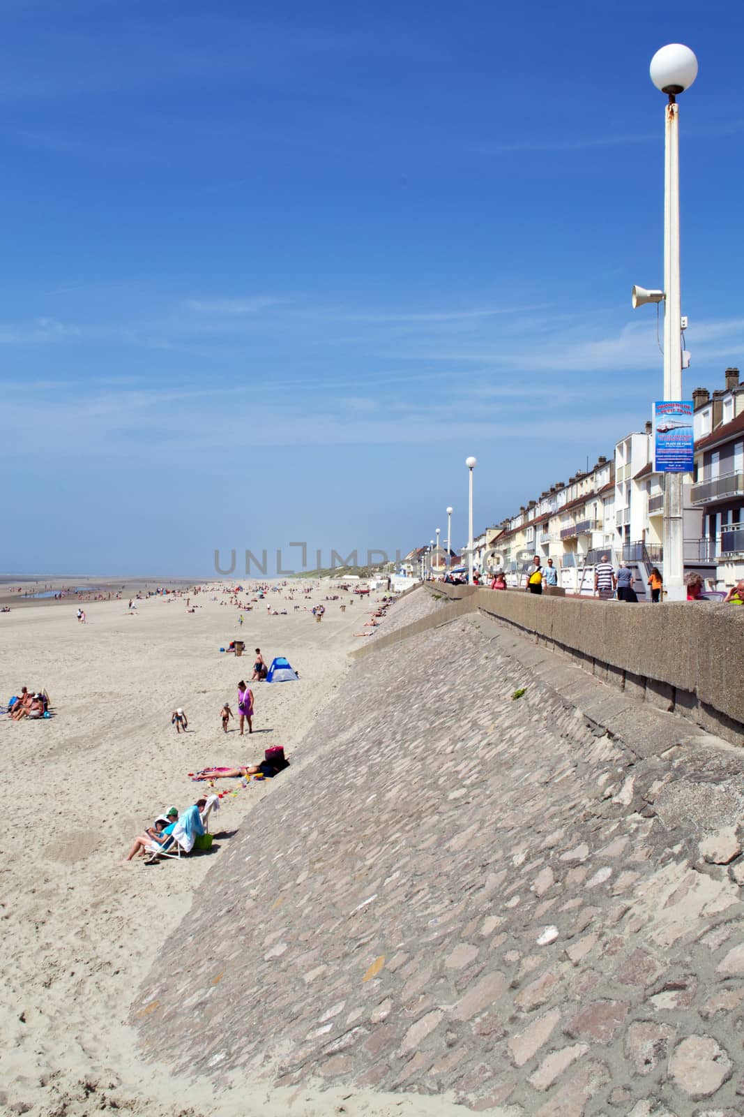 Beach of Fort-Mahon in France