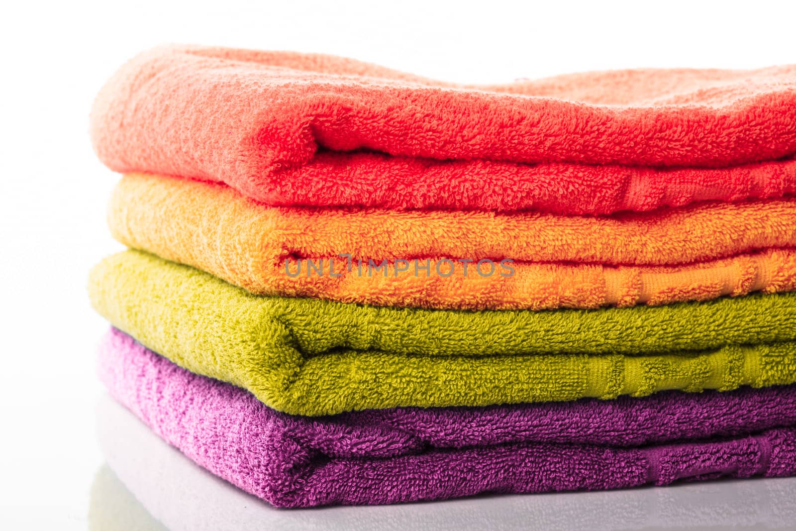 Stack towels isolated by oksix