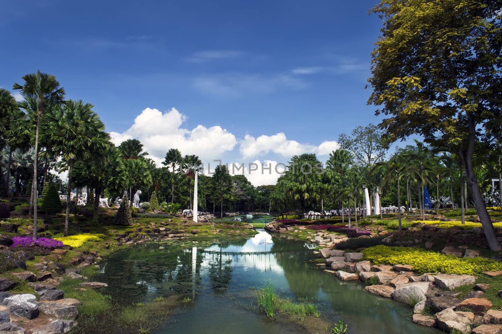 Nong Nooch Garden Landscape. Chon Buri Province, Pattaya.