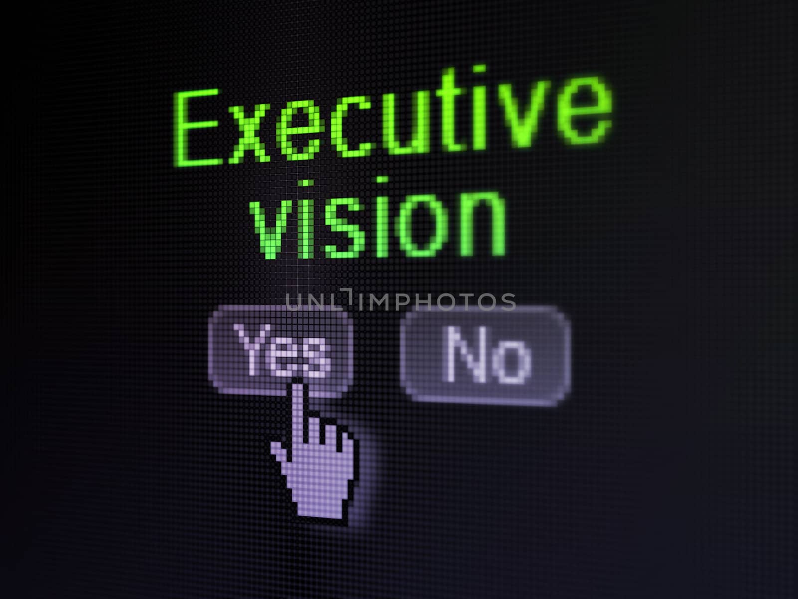 Finance concept: Executive Vision on digital computer screen by maxkabakov