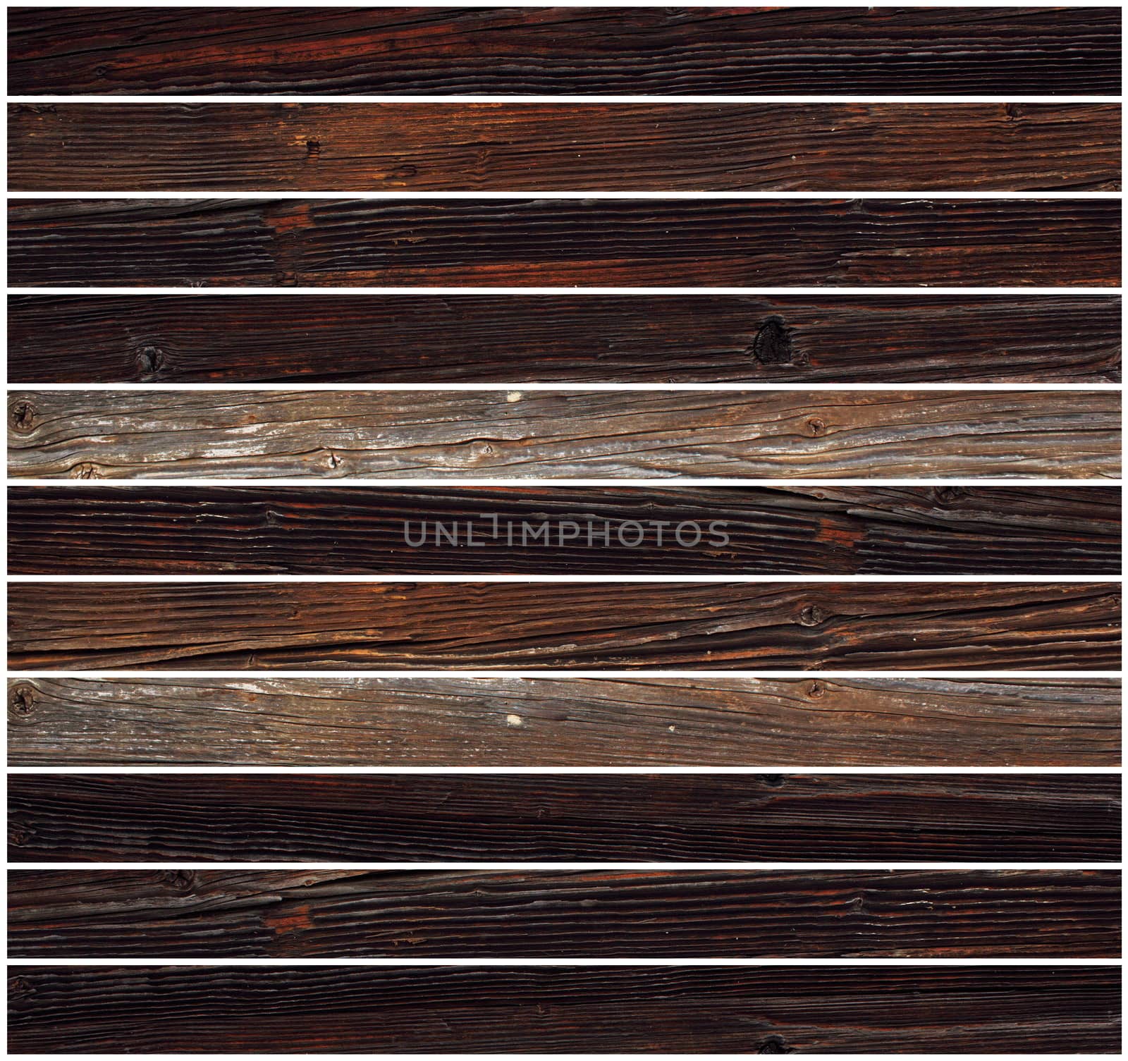 parallel tiles of wood isolated on white for your design