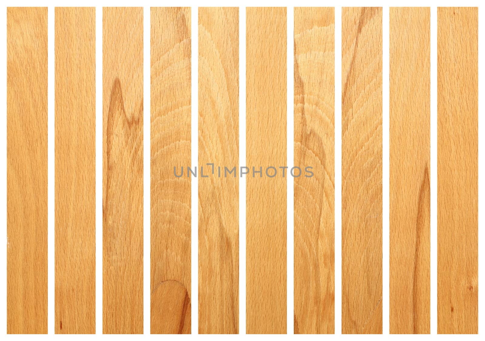 vertical wooden boards  isolated on white for floor design