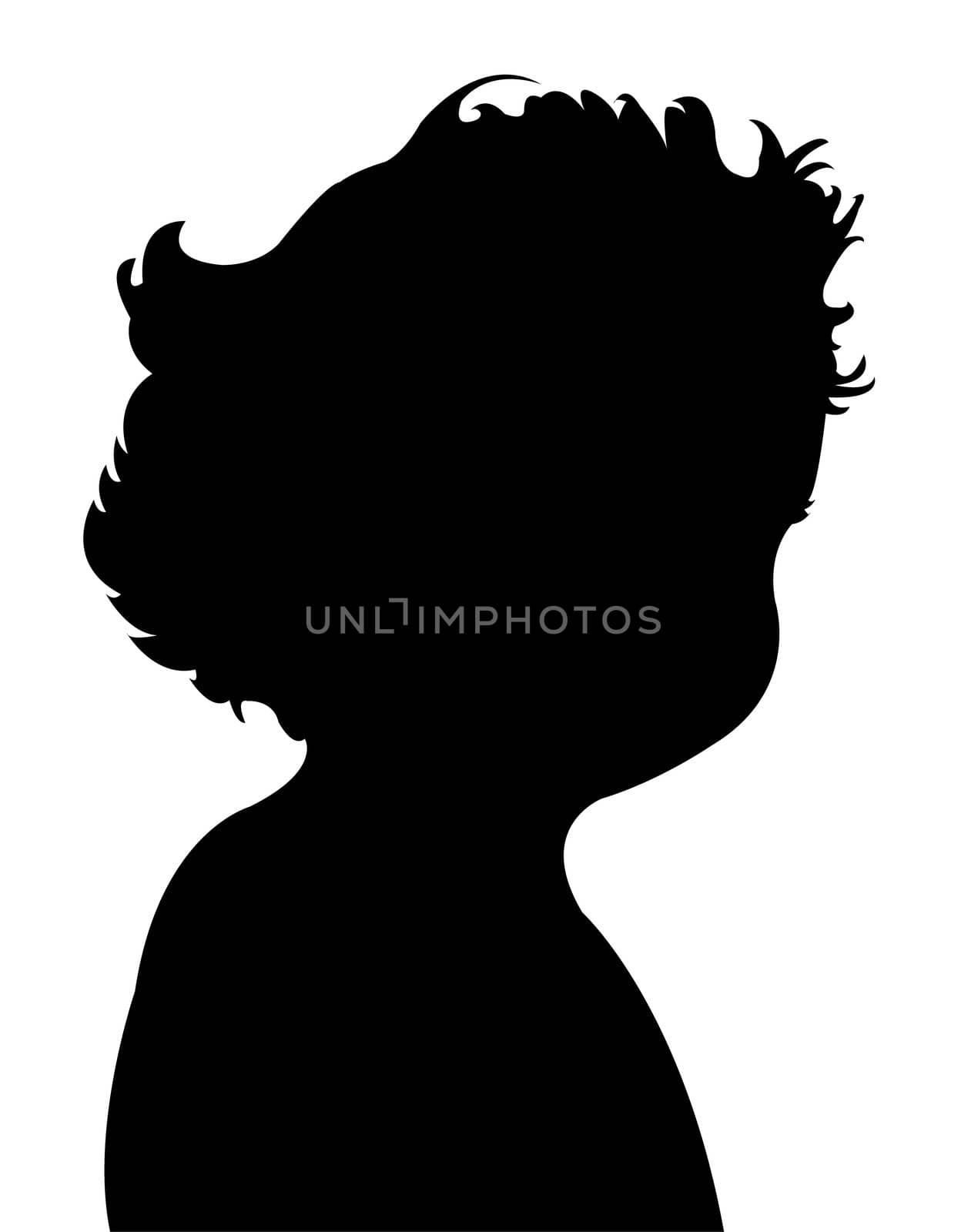 baby boy silhouette vector