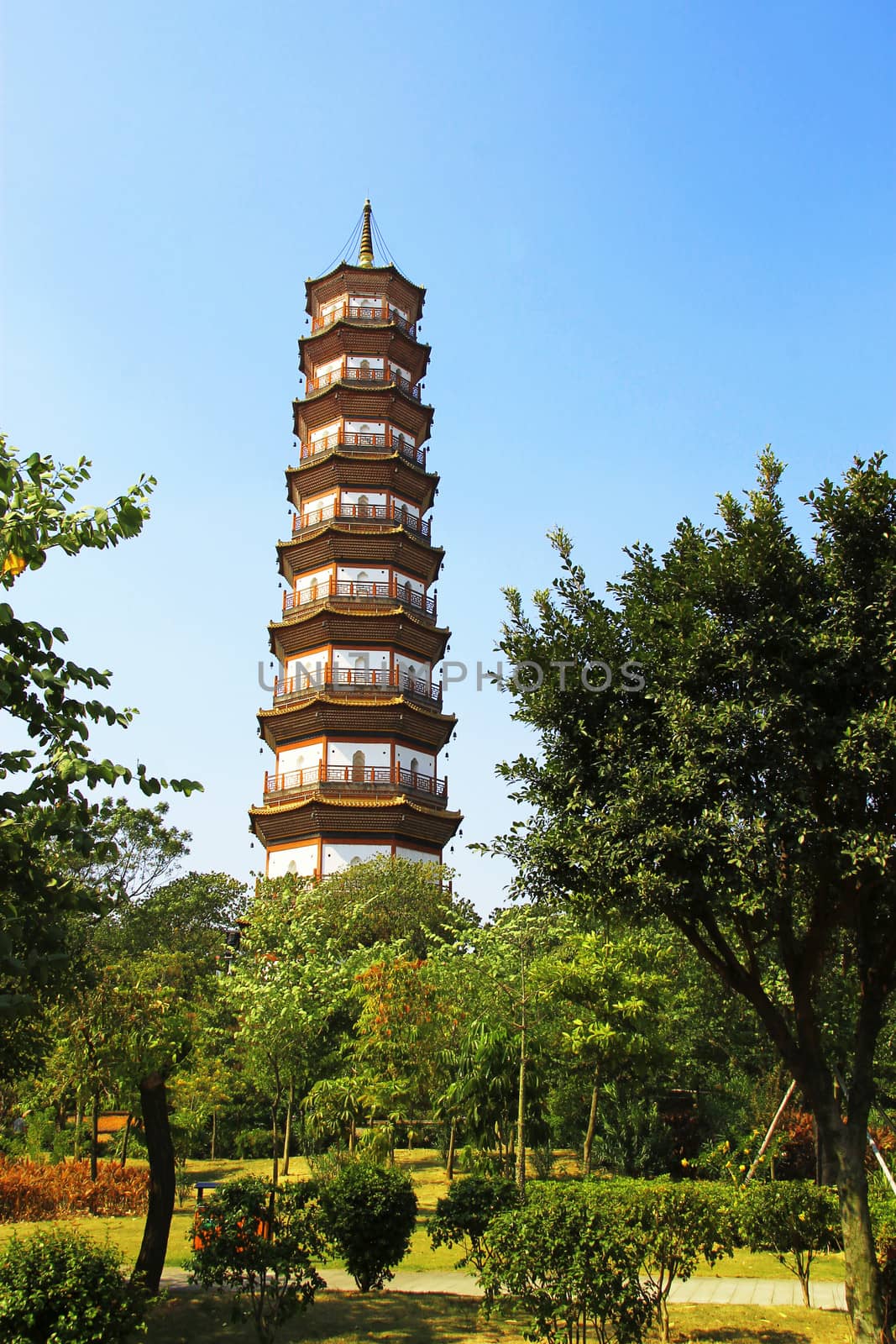 Flower Pagoda of temple of Six Banyan Trees