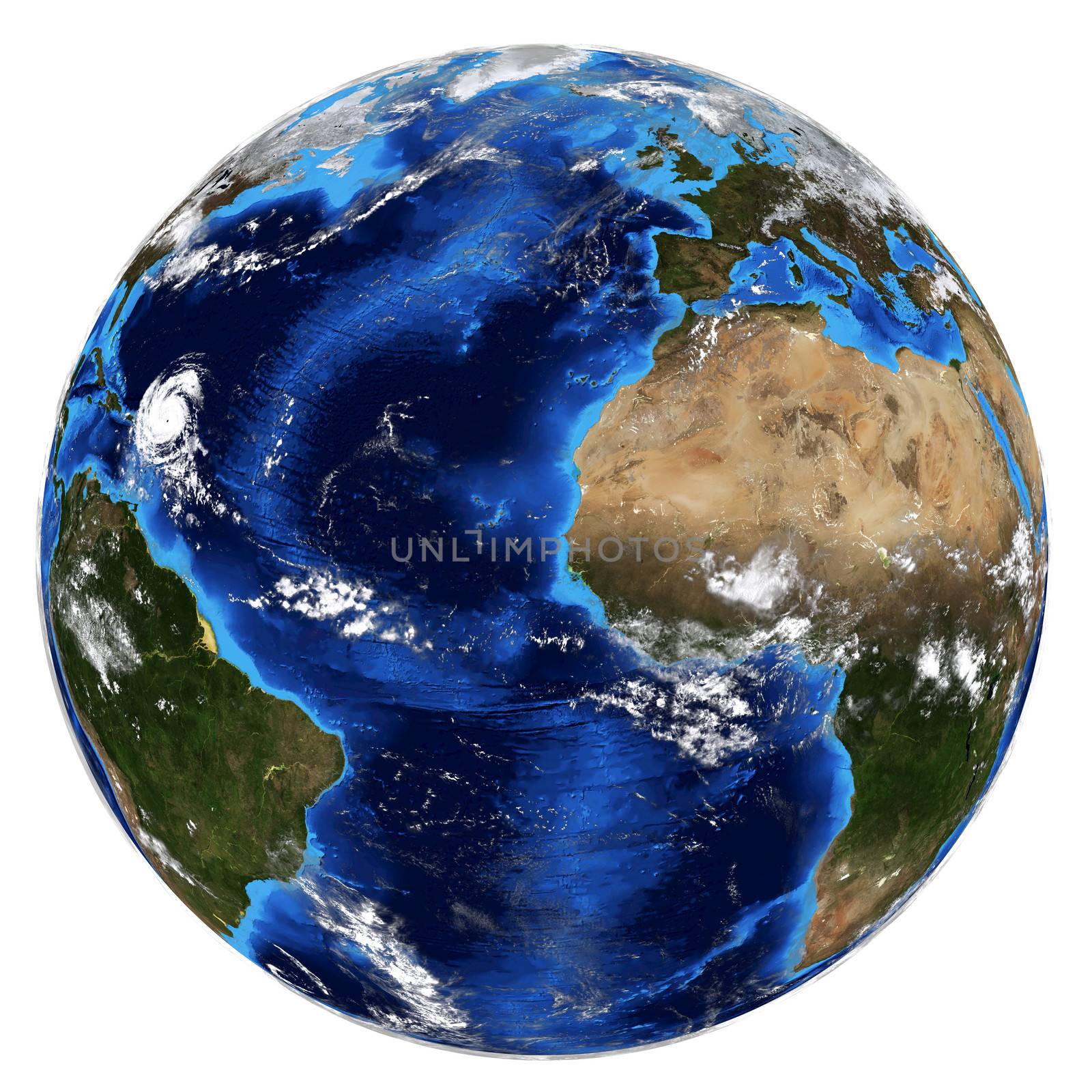 Photorealistic Earth. Elements of this image are furnished by NASA