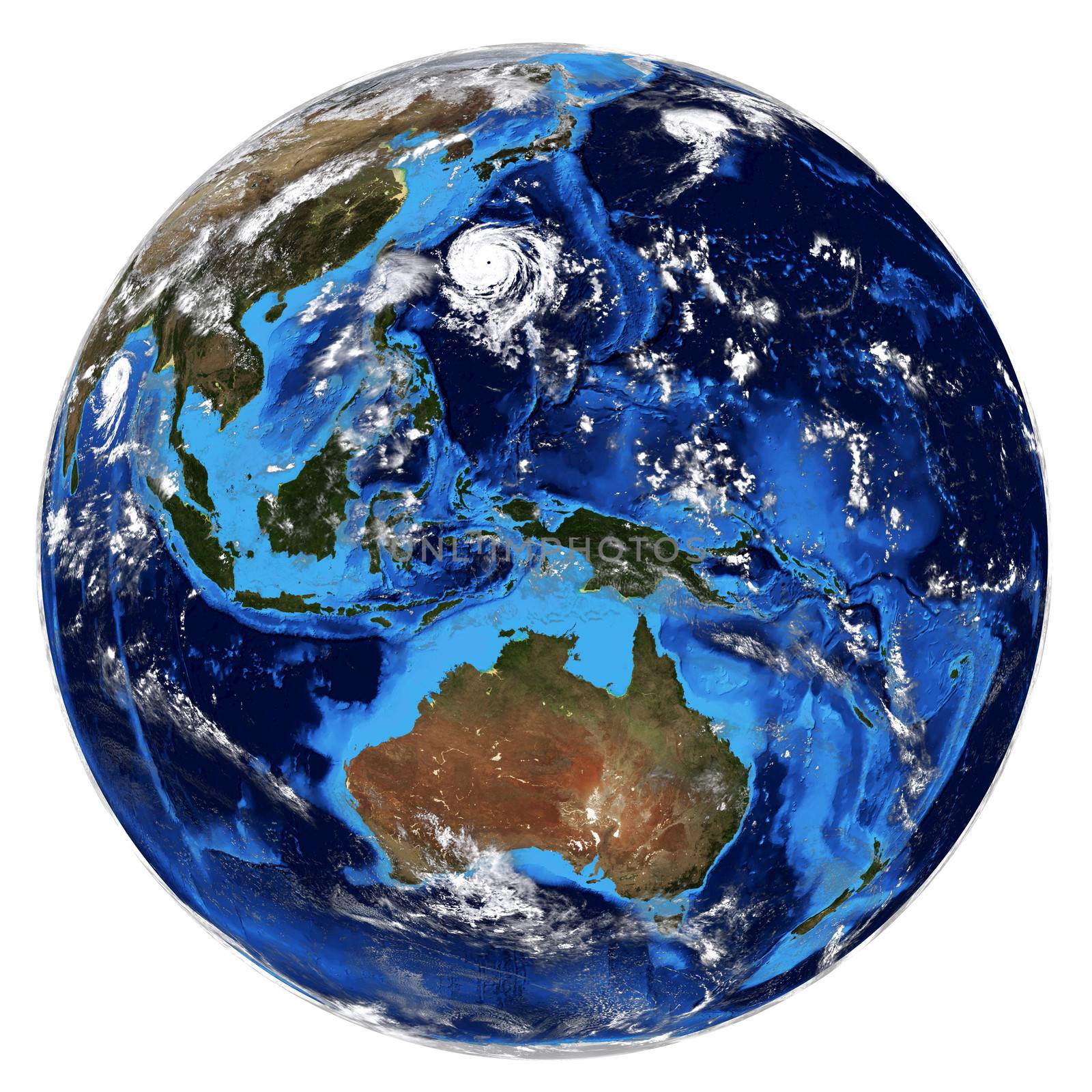 Photorealistic Earth. Elements of this image are furnished by NASA