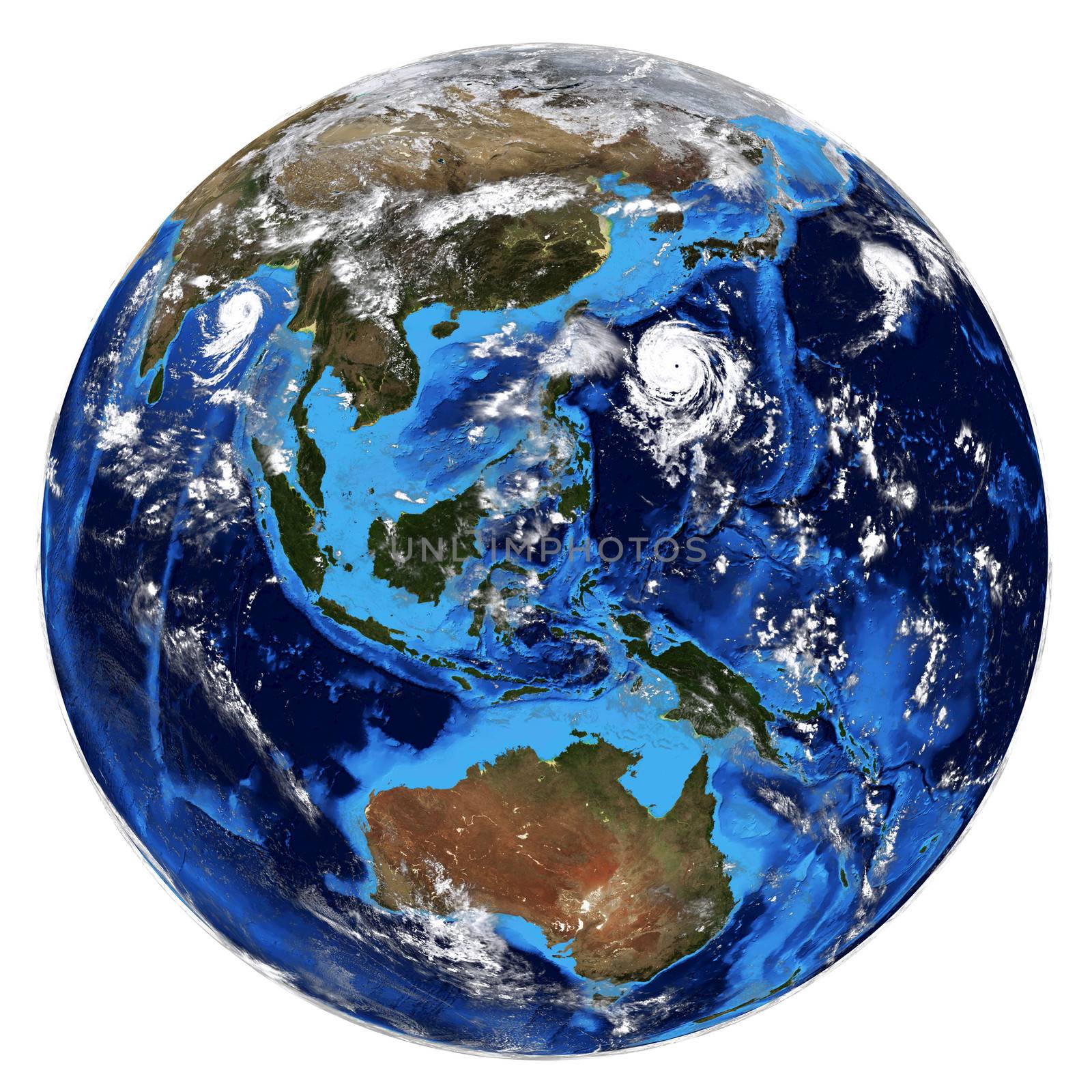 Photorealistic Earth. Elements of this image are furnished by NASA