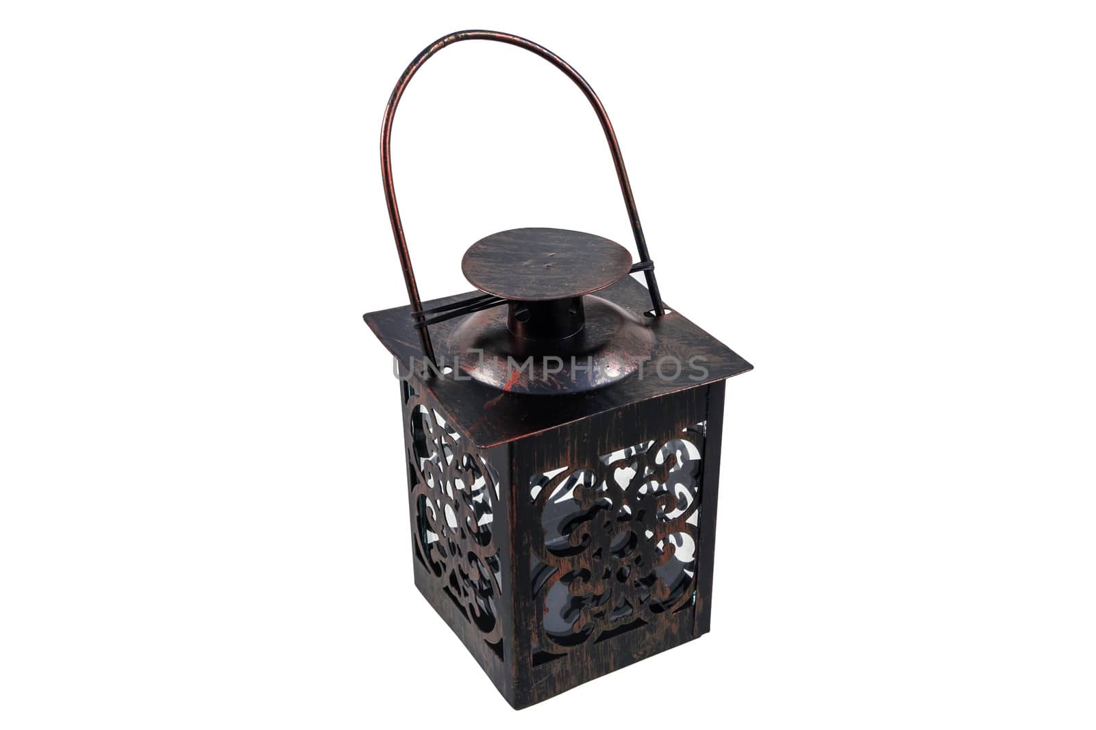 The iron portable lantern with handle by huntz