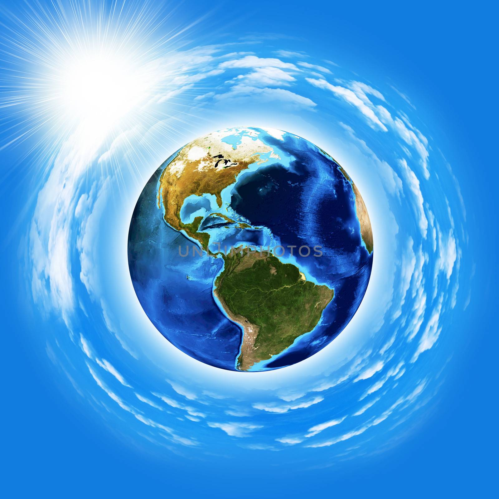 Image of earth planet. Elements of this image are furnished by NASA