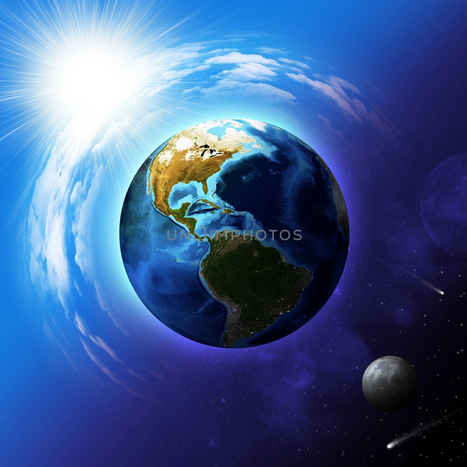 Image of earth planet by cherezoff