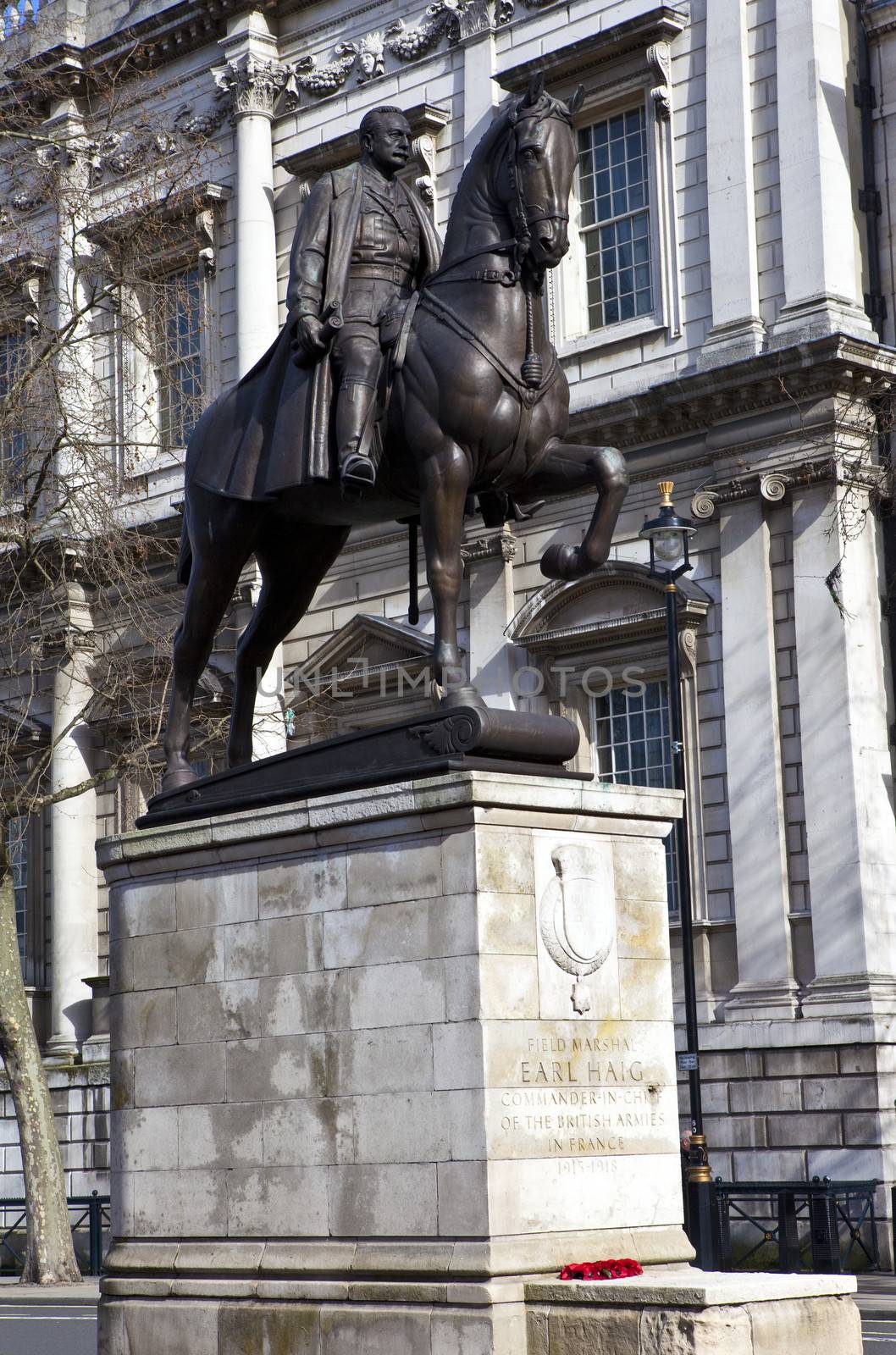 Earl Haig Memorial Statue in London by chrisdorney