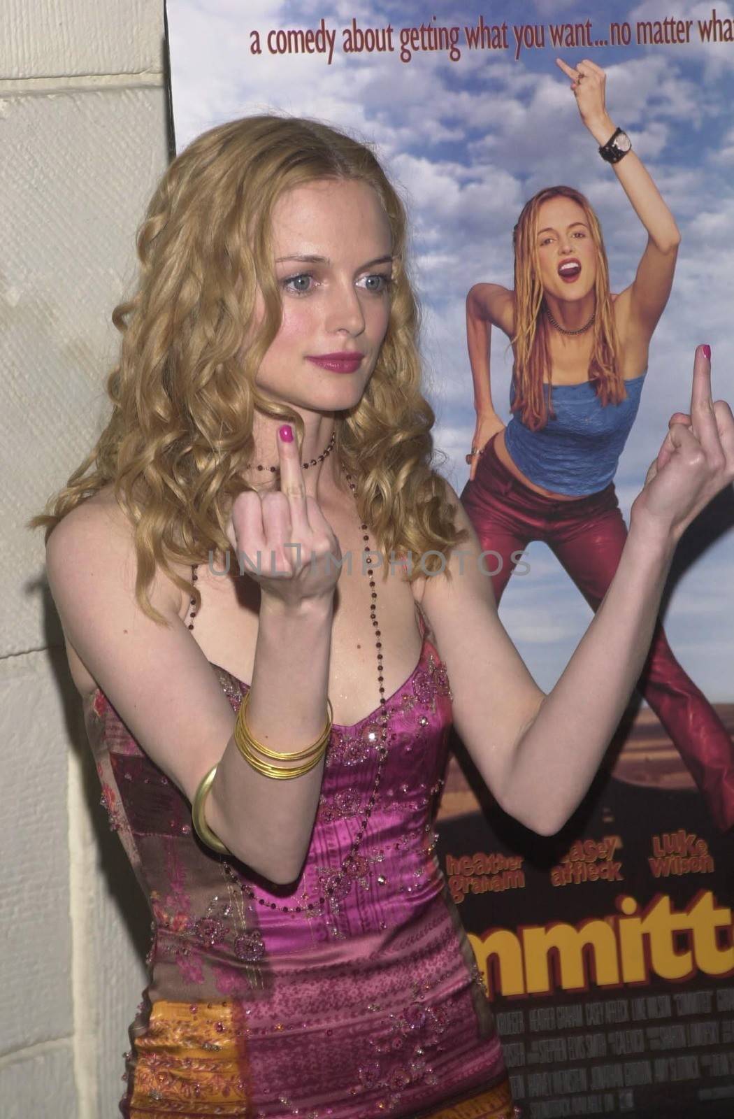 Heather Graham at the premiere of Miramax's "COMMITTED" in Westwood, 04-18-00