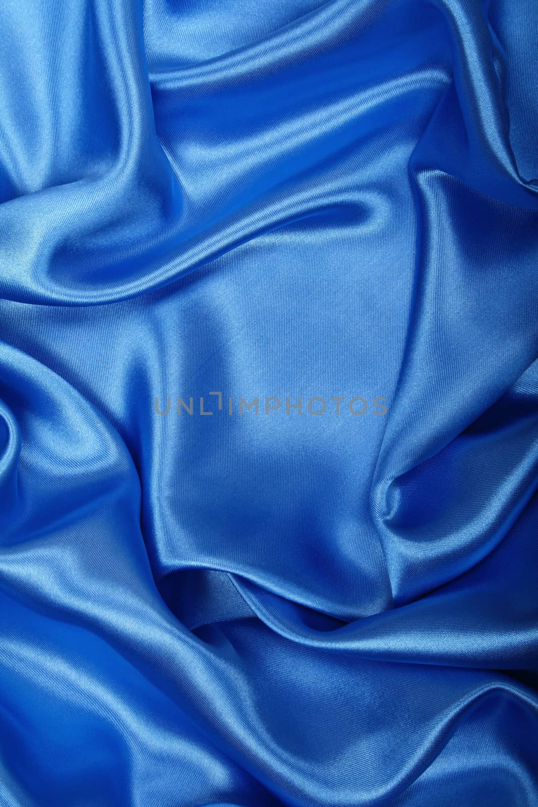Smooth elegant blue silk can use as background 