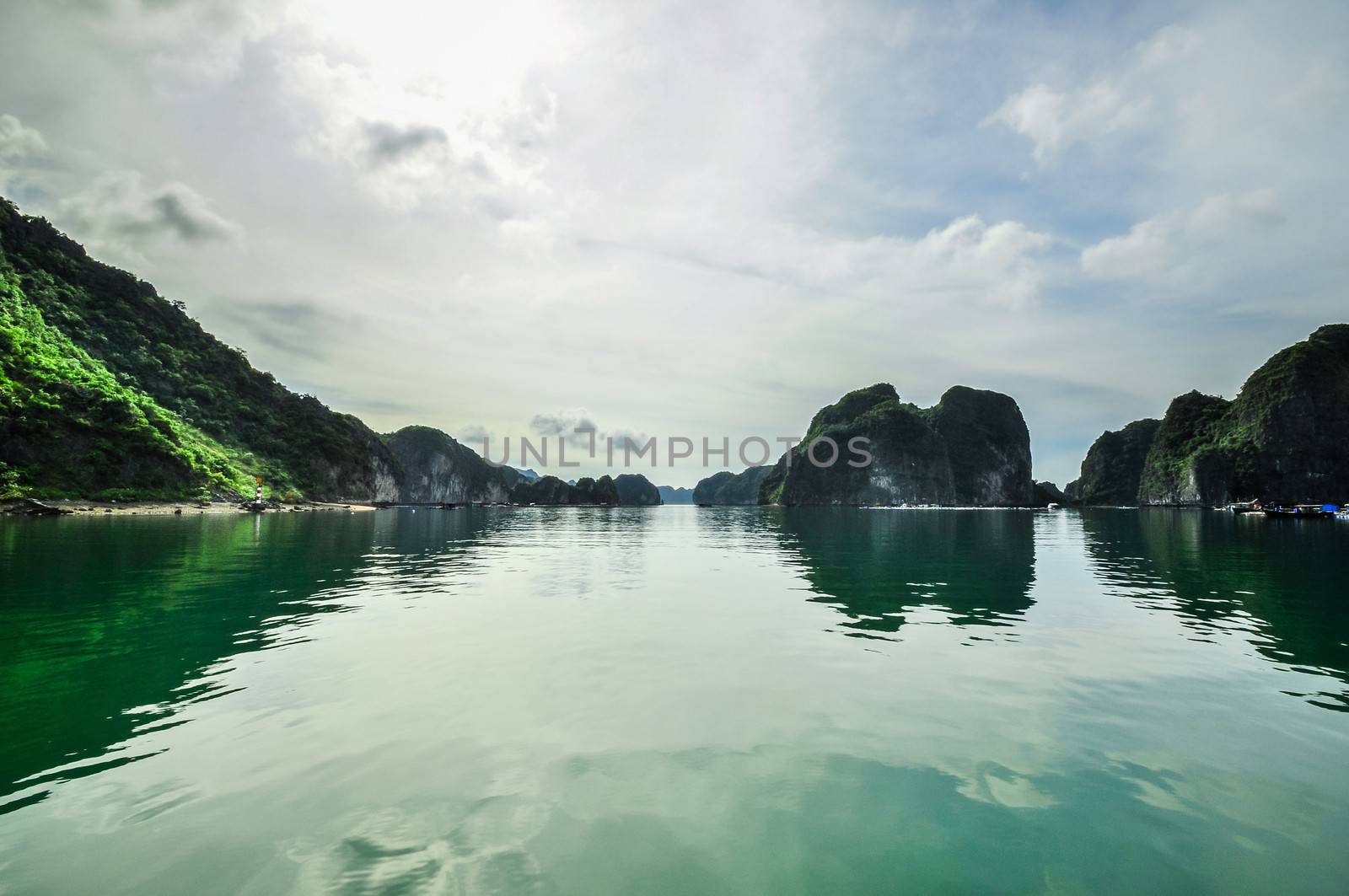 Picturesque sea landscape. Ha Long Bay, Vietnam 2011