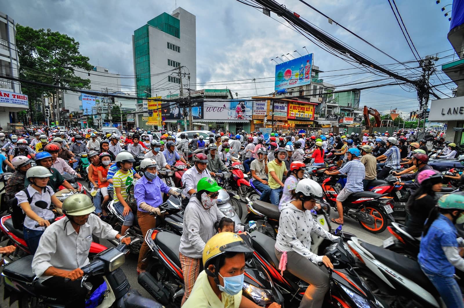 Saigon, Vietnam - June 15: Road Traffic on June 15, 2011 in Saigon (Ho Chi Minh City), Vietnam. Ho Chi Minh is the biggest city in Southern of Vietnam.