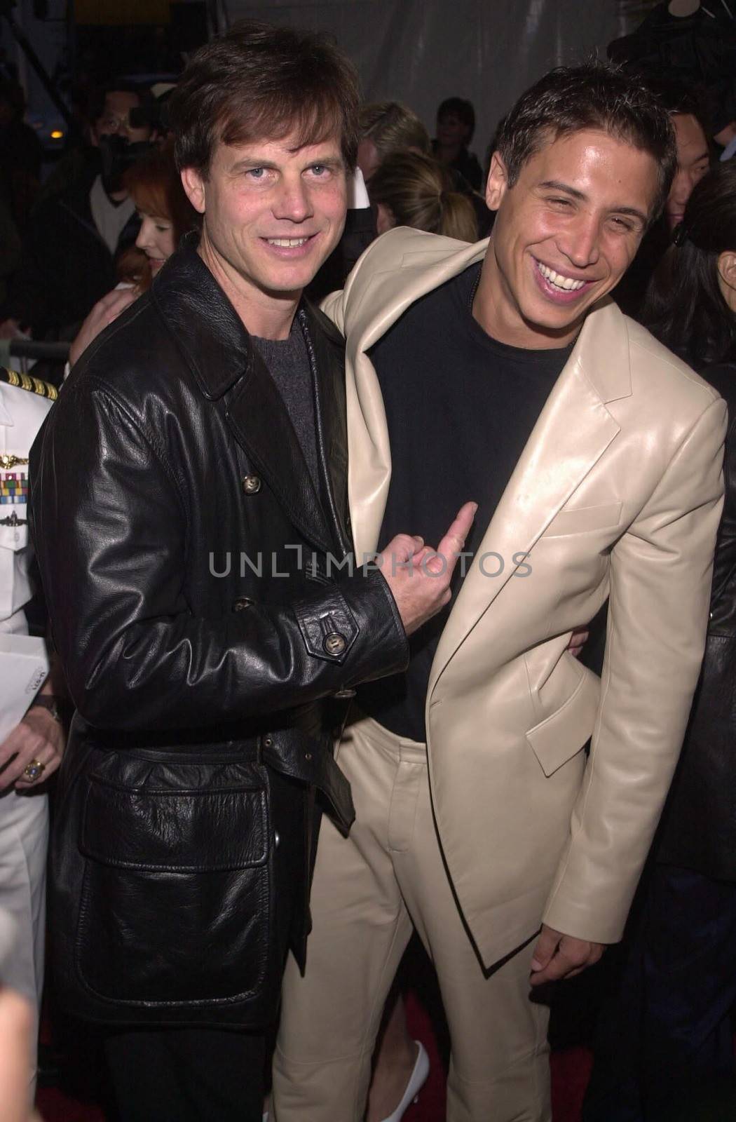 Bill Paxton and Erik Palladino at the premiere of Universal's "U-571" in Westwood, 04-17-00