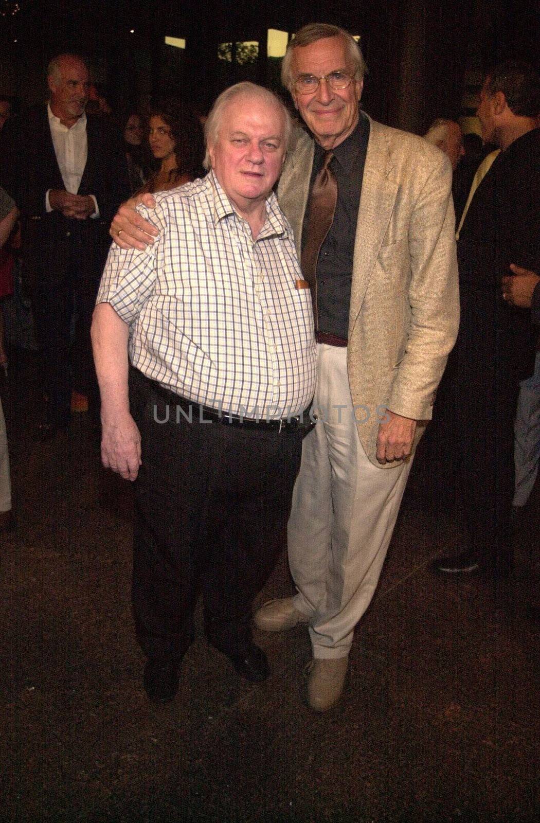 Charles Durning and Martin Landau at the premiere of Very mean Men in Beverly Hills. 08-15-00