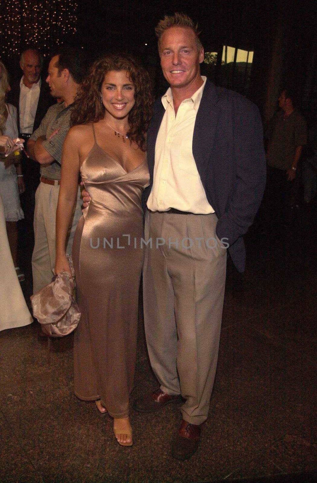 Frank Zagarino and Elizabeth Giordano at the premiere of Very mean Men in Beverly Hills. 08-15-00