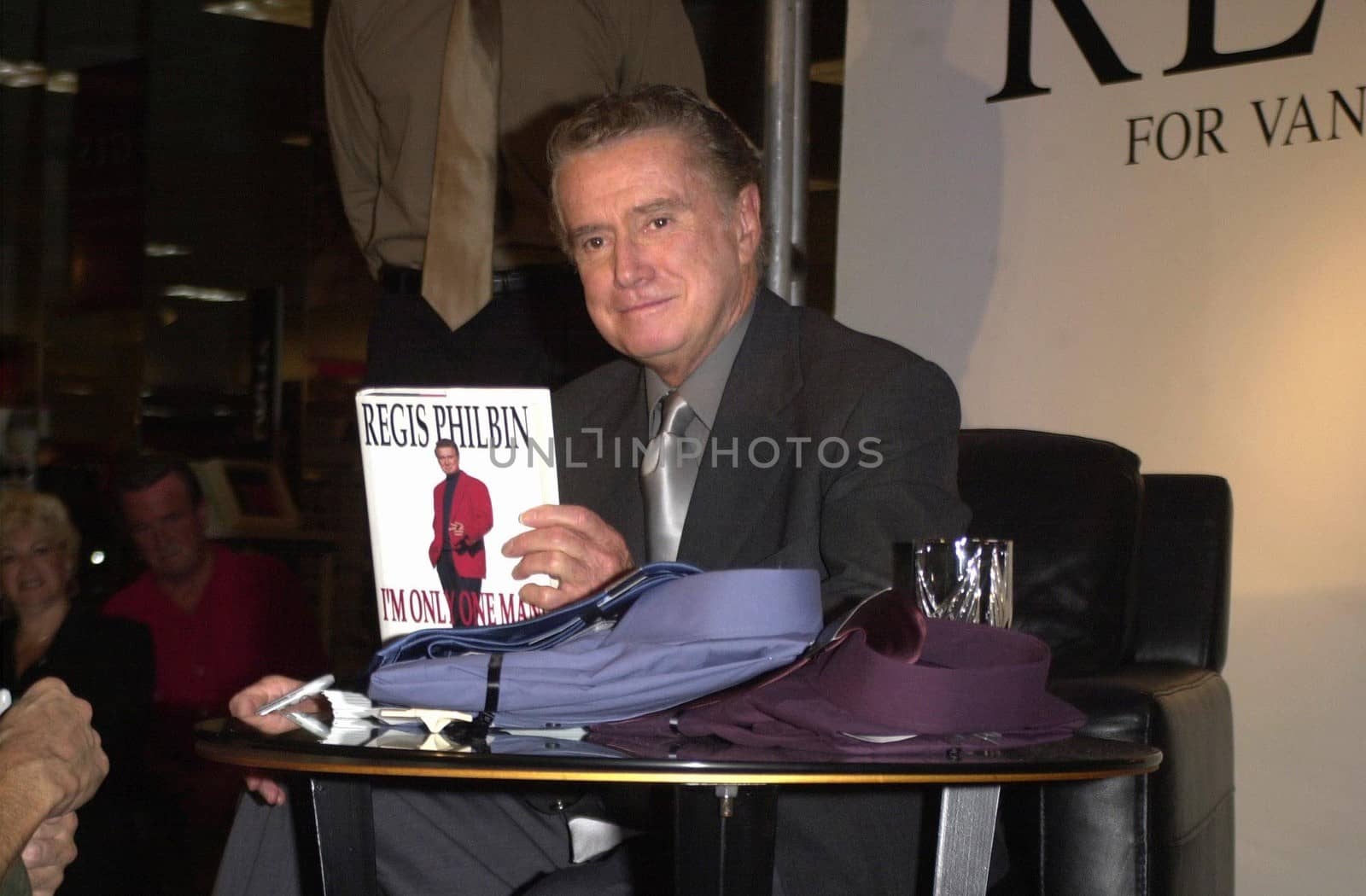 Regis Philbin at Robinson's-May in Beverly Hills to promote new clothes line. 08-23-00