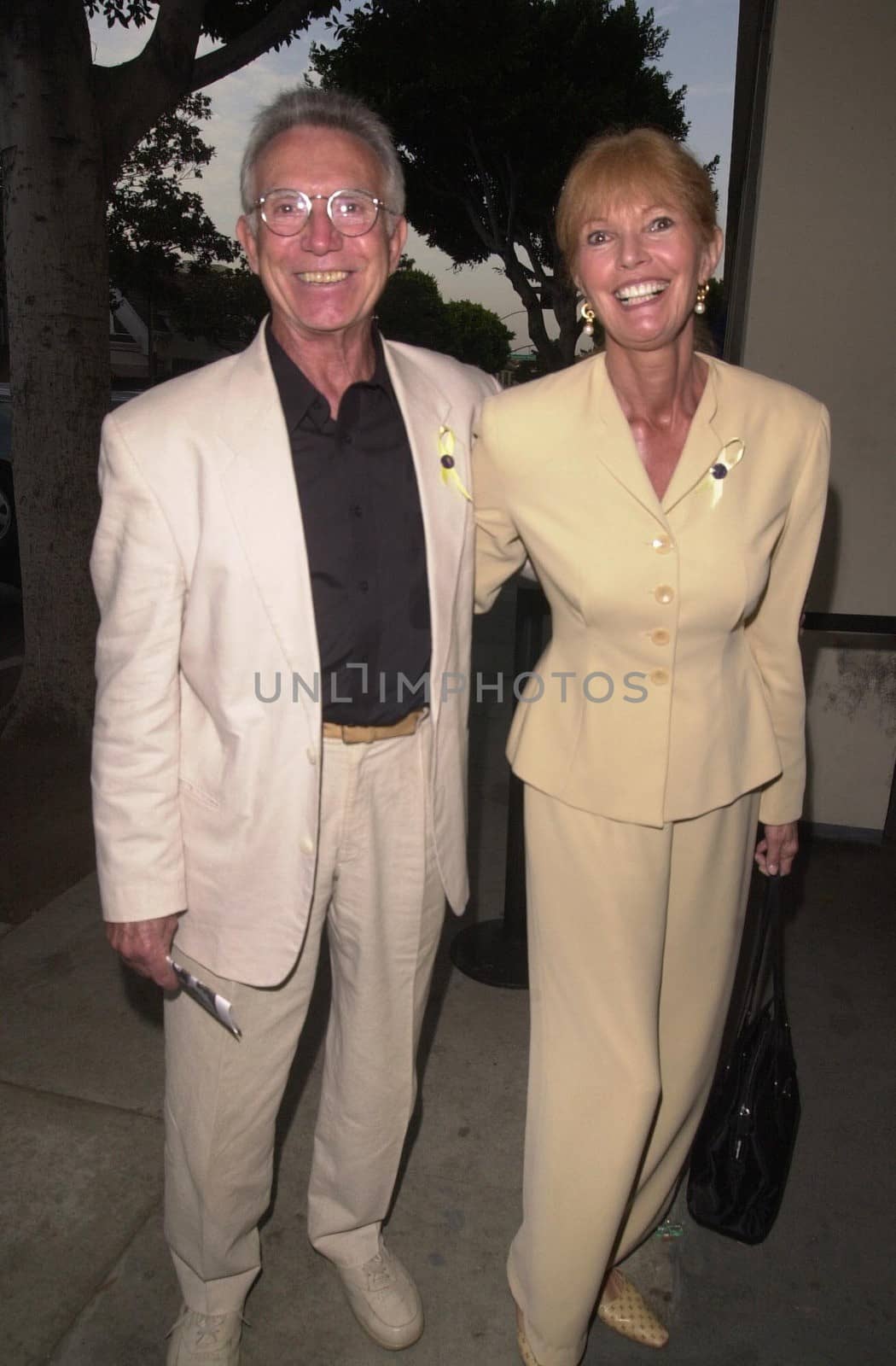 Tony Franciosa and wife at a memorial for Sir Alec Guiness in Beverly Hills. 08-24-00