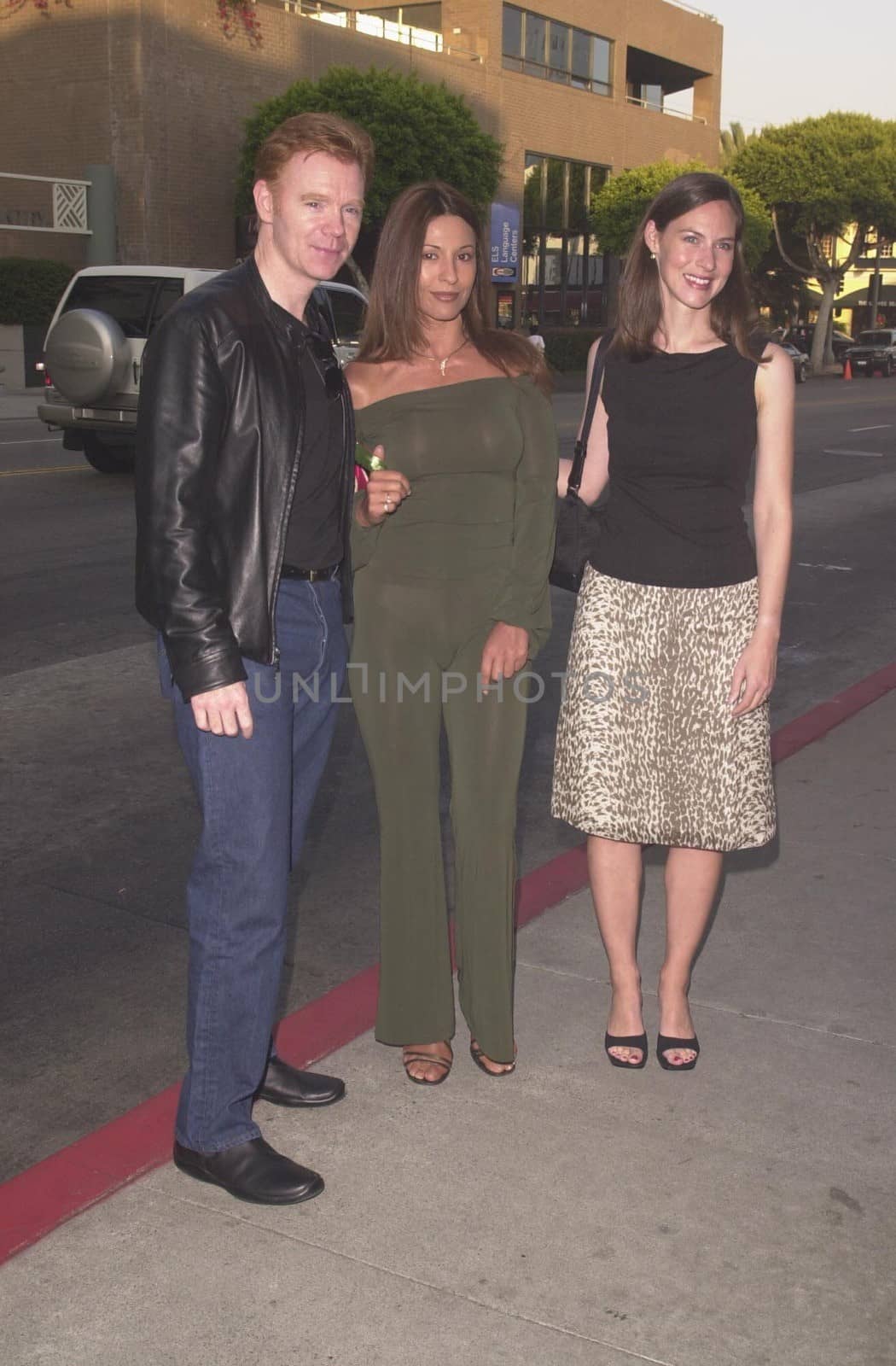 David Caruso and Margret Buckley and friend at the premiere of "Steal This Movie" in Santa Monica. 08-15-00