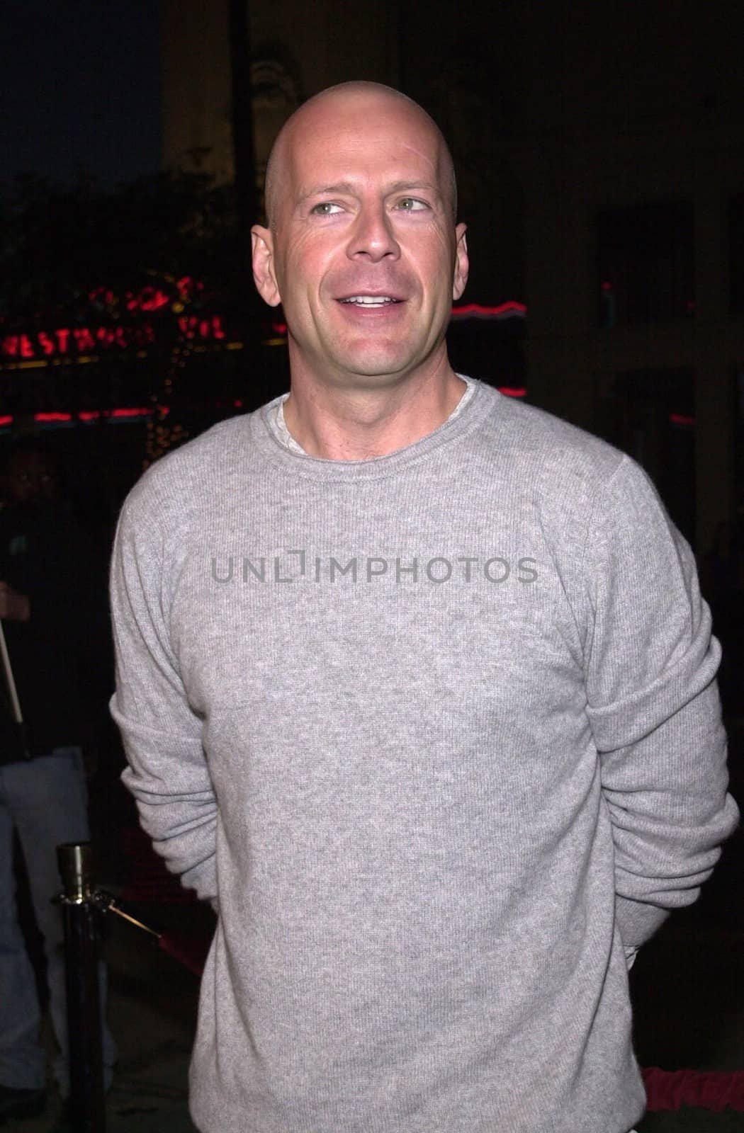 Bruce Willis at the premiere of Miramax's "All The Pretty Horses," in Westwood, 12-17-00