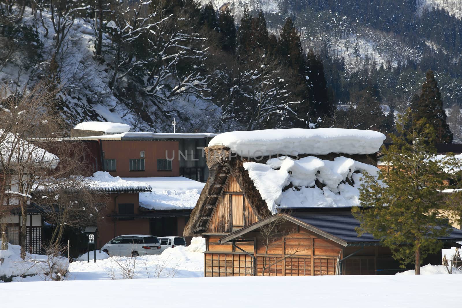 Shirakawa go village hut by rufous