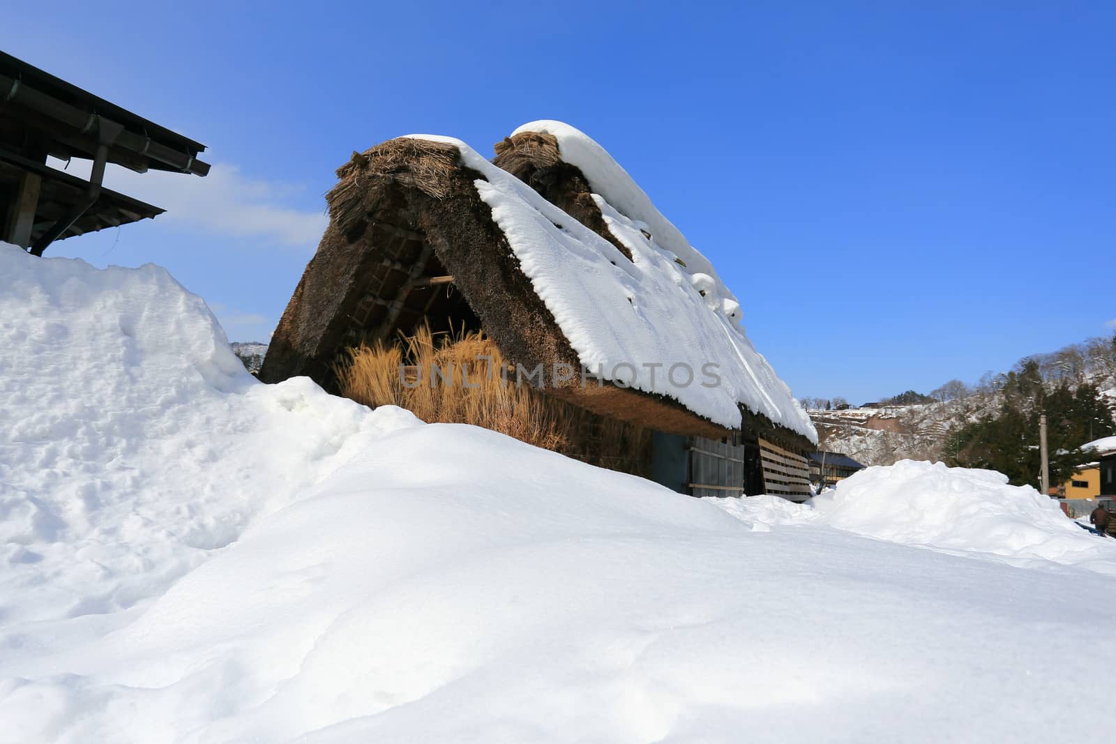 Shirakawa go village hut by rufous