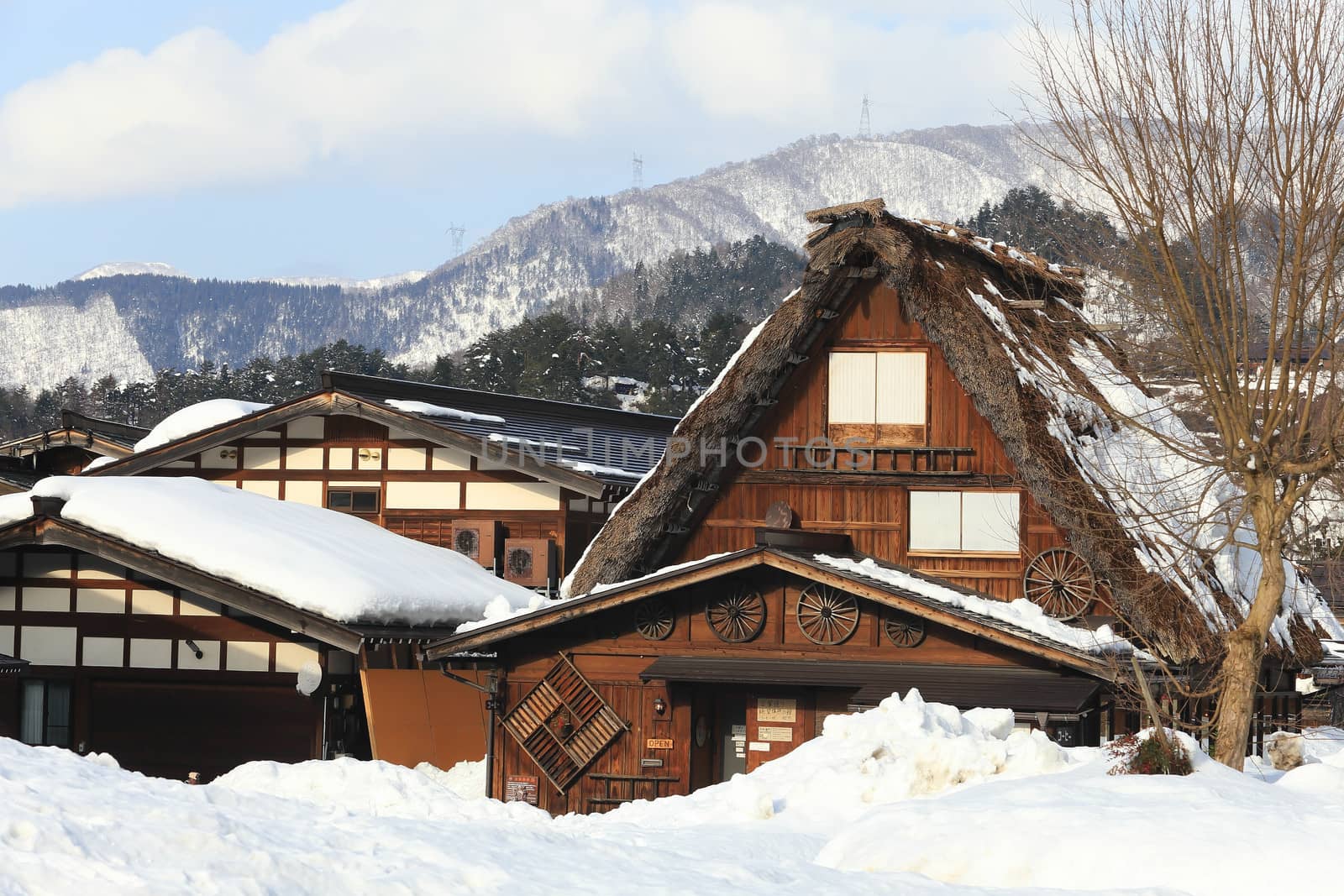 Cottage at Gassho-zukuri Village/Shirakawago:japan