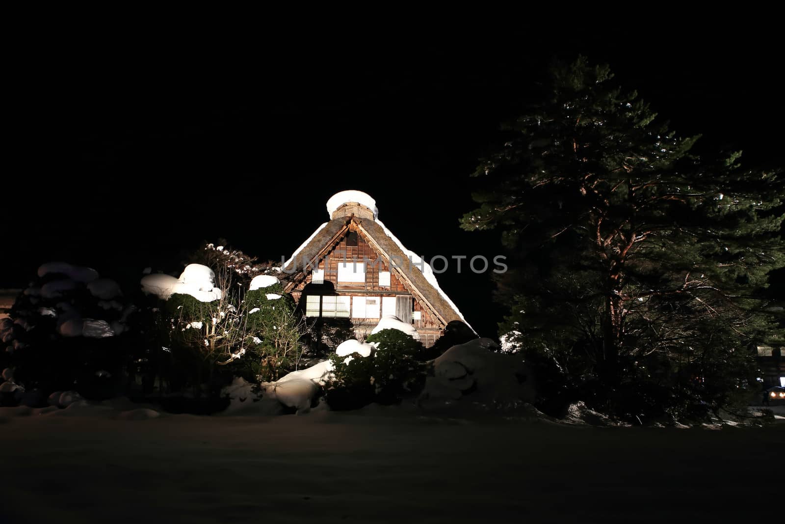 Light up of Shirakawago, Japan by rufous