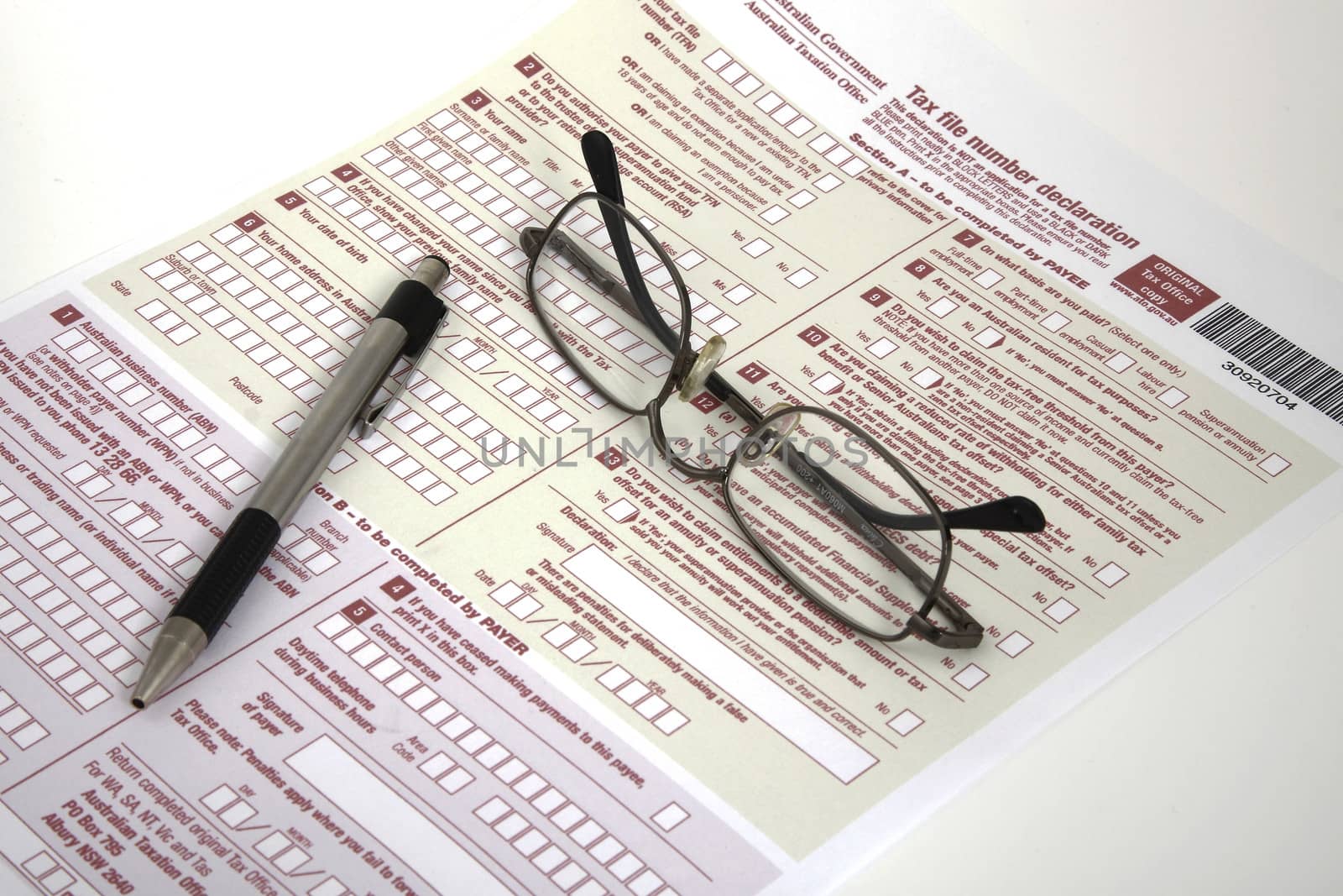 Tax form by DigiArtFoto