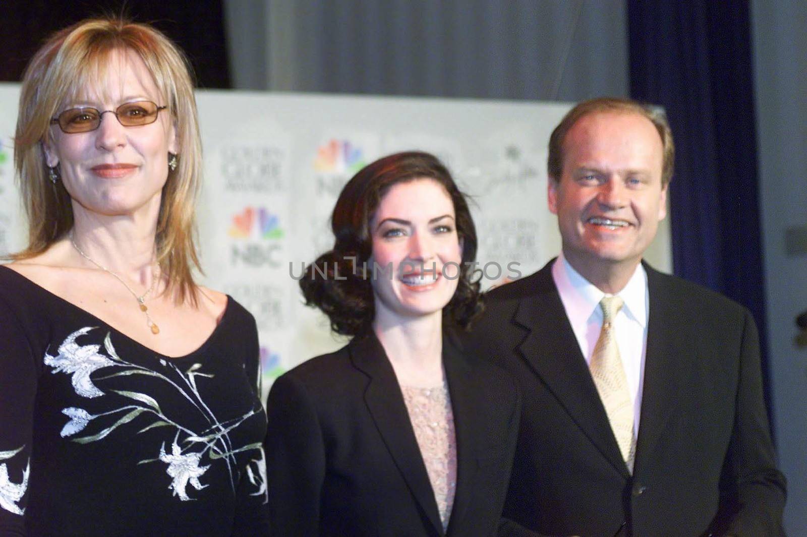 Christine Lahti, Lara Flynn Boyle, Kelsey Grammer at the 2000 Golden Globe Nominations Announcement, Beverly Hills, 12-21-00