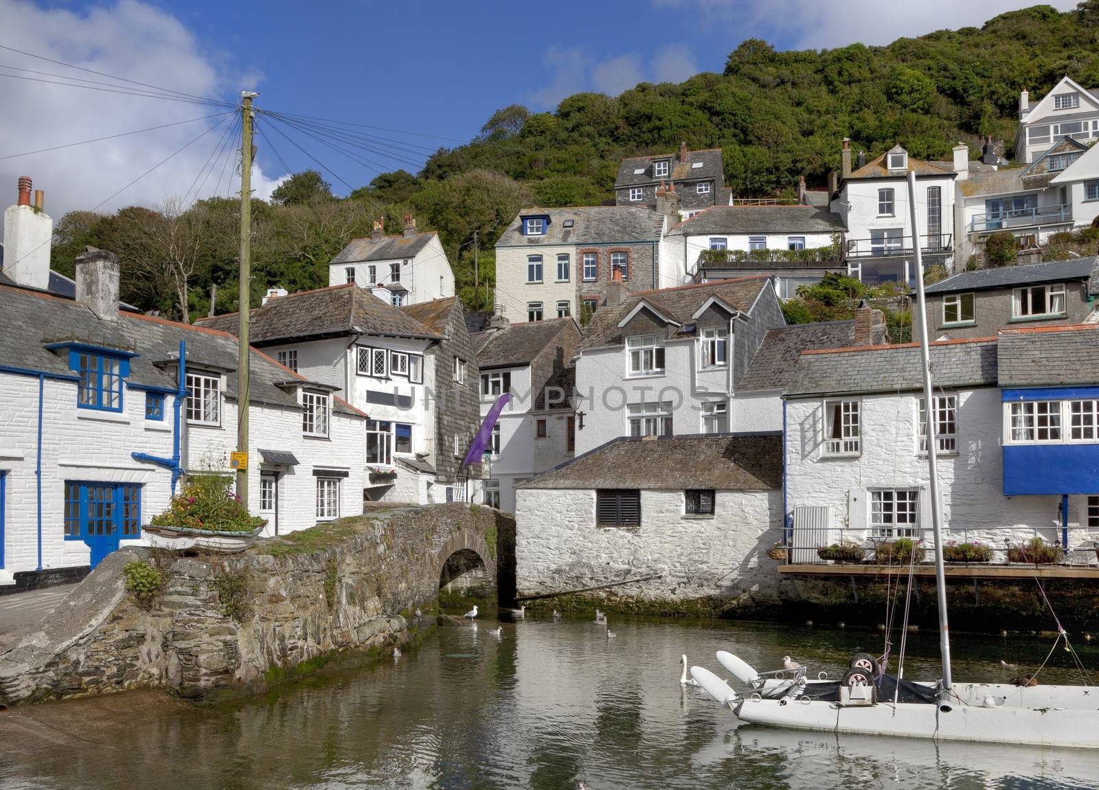 The popular holiday destination of Polperro, Cornwall, England.