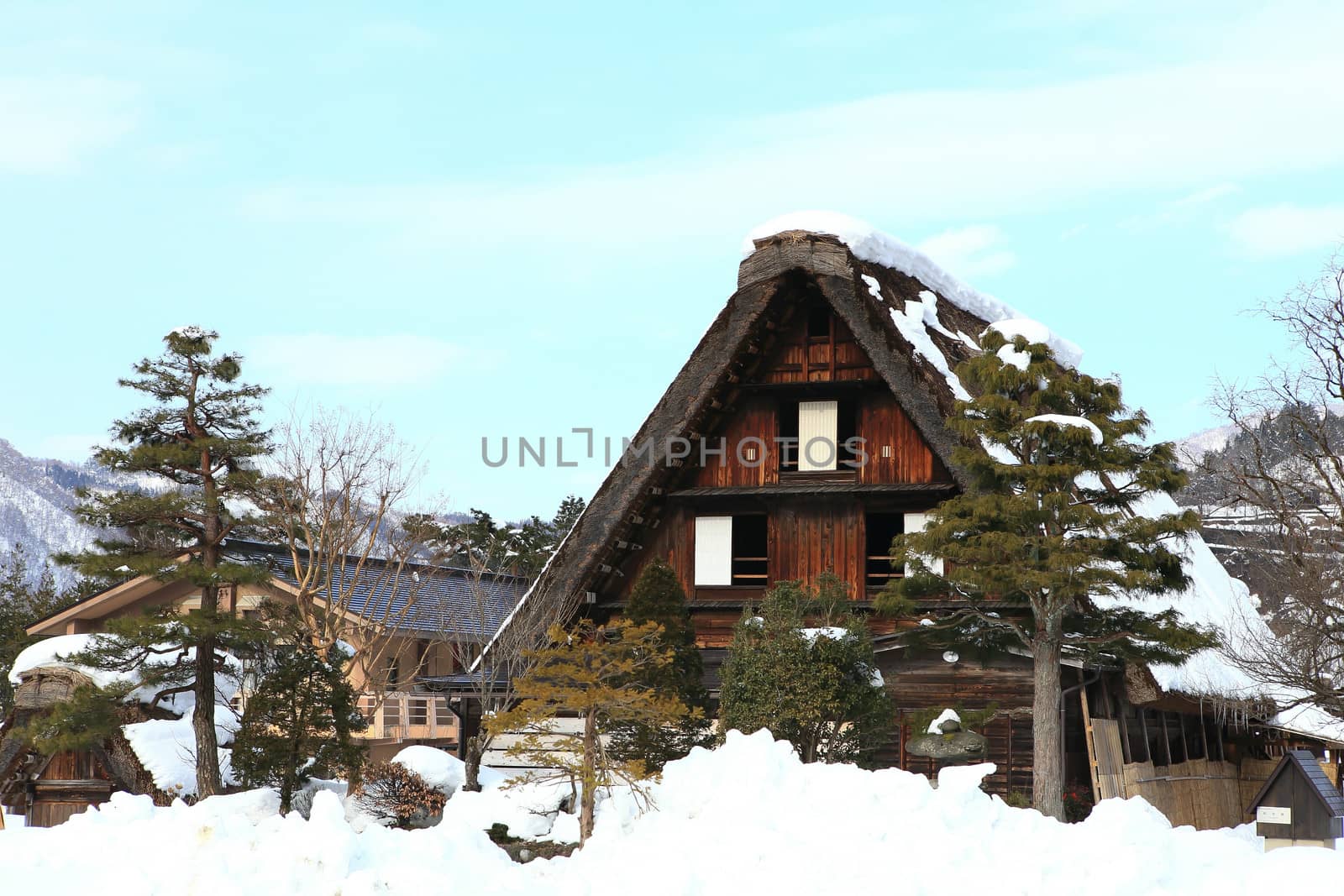 Cottage at Gassho-zukuri Village/Shirakawago:japan