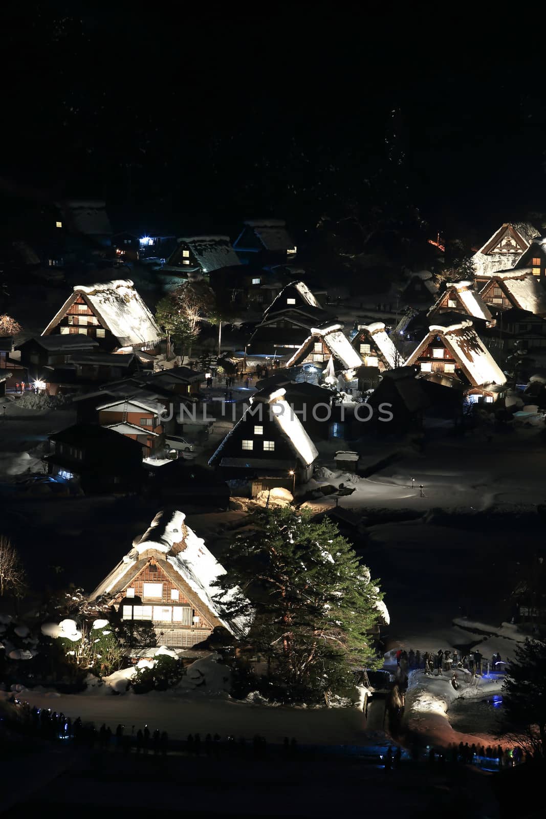 Light up of Shirakawago, Japan by rufous