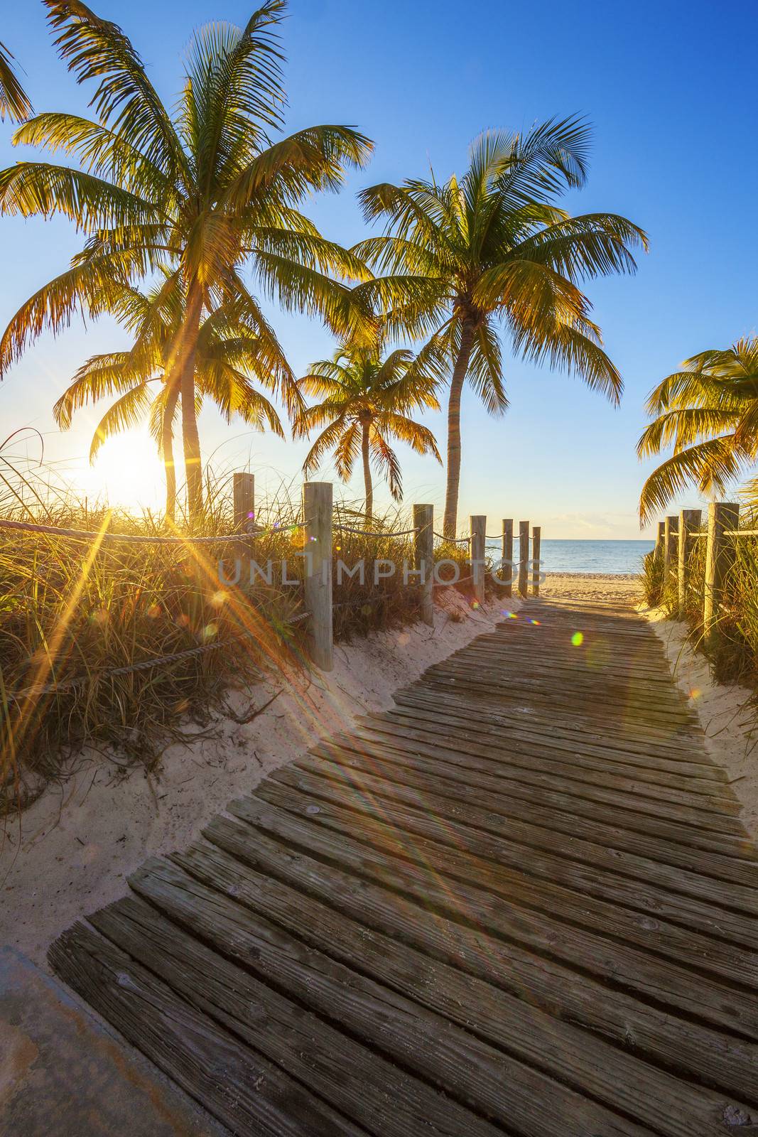 Passage to the beach at sunrise- Key West 