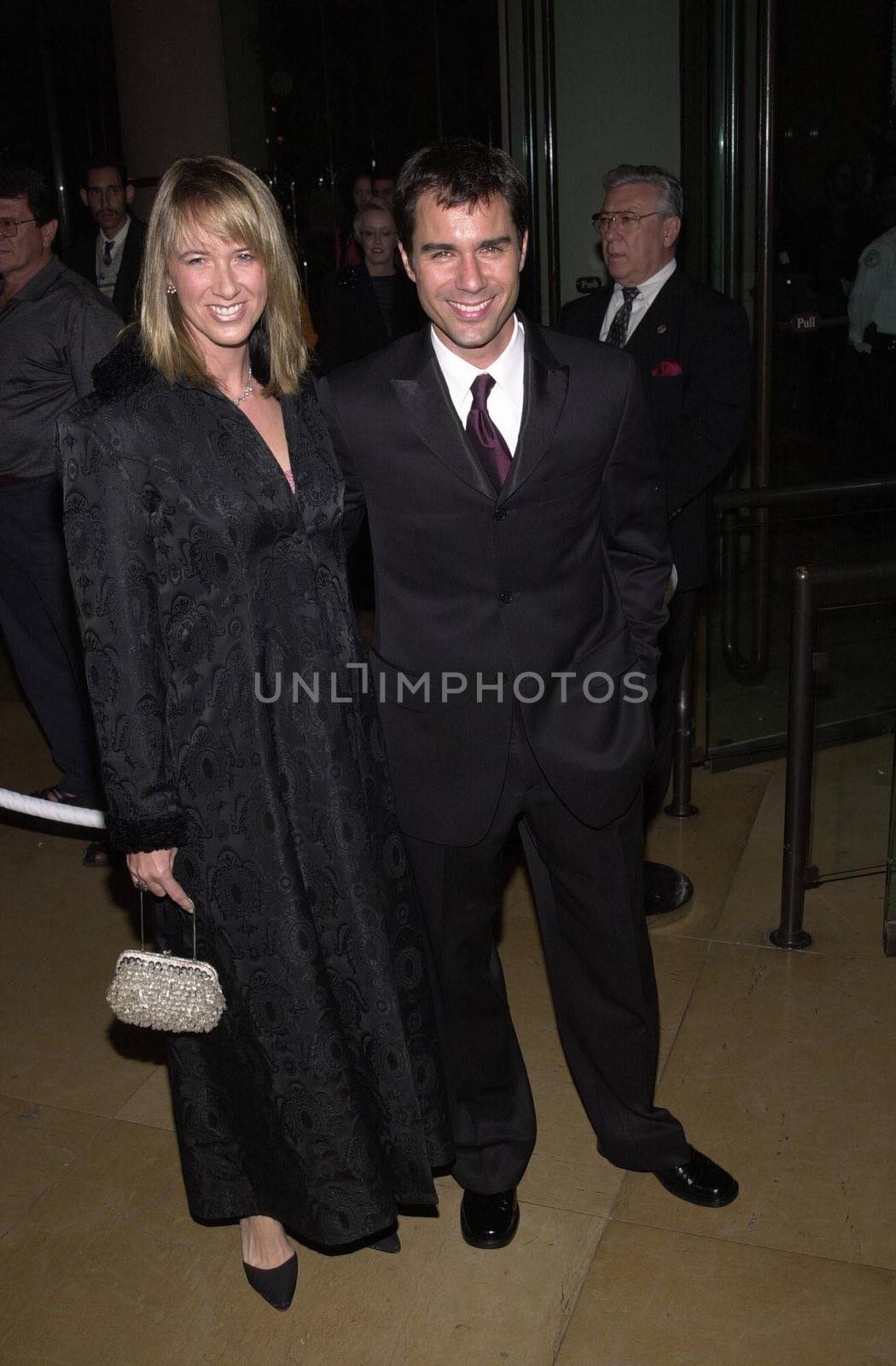 Eric McCormack and wife at the 10th Annual Fire and Ice Ball to benefit the Revlon/UCLA Women's Cancer Research program. Beverly Hills, 12-22-00