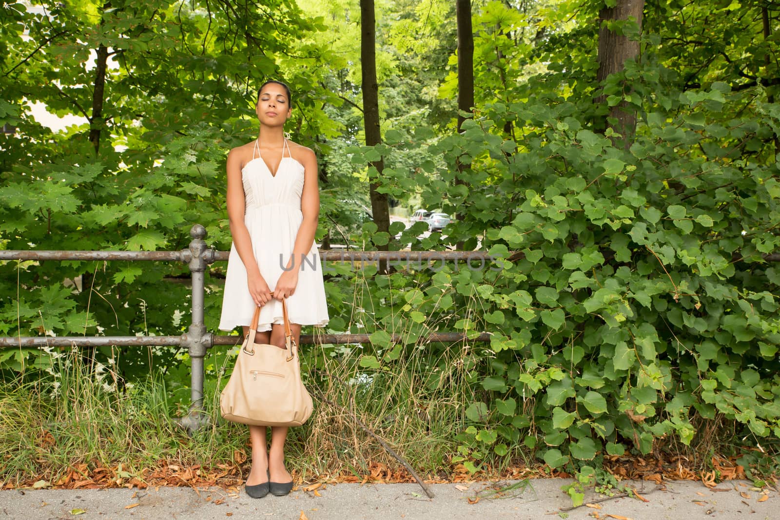 A young Girl in the park.