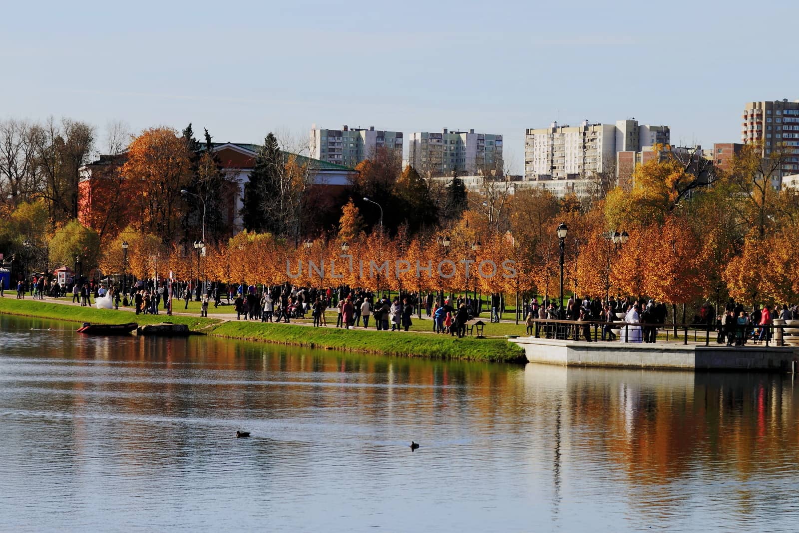 Tsaritsyno ponds, Moscow, Russia by victorych