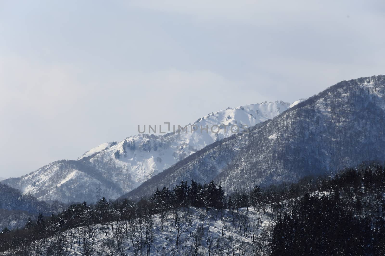 Beautiful mountains in winter,  Takayama;Japan