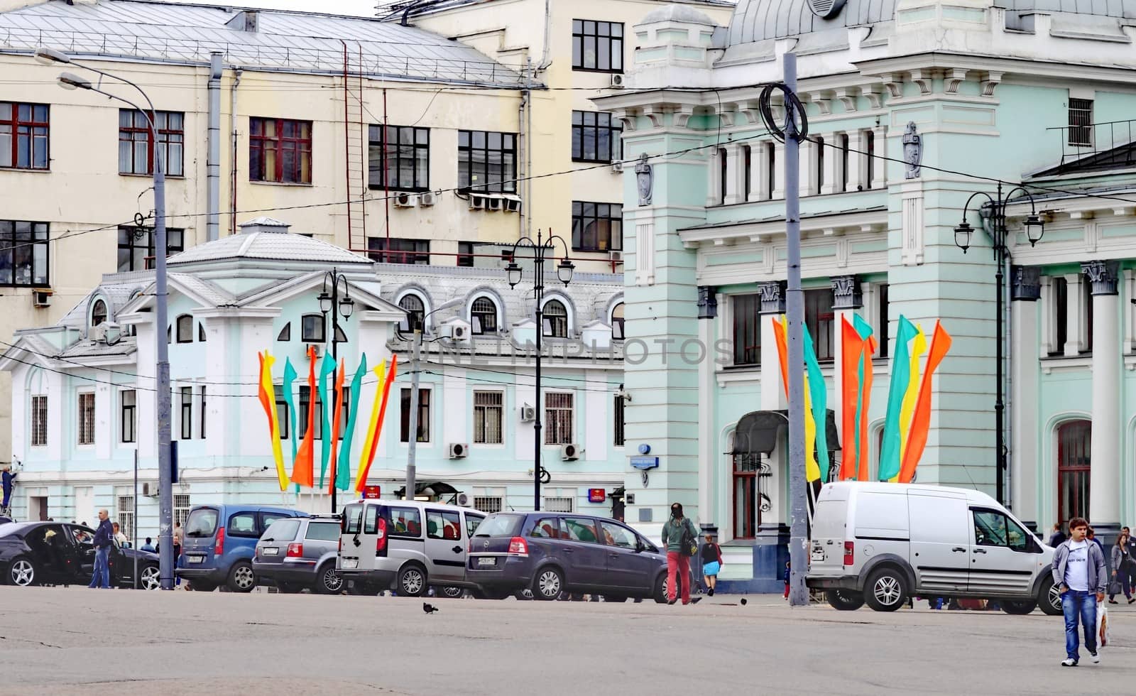 entrance of the Belarusian railway station, Moscow